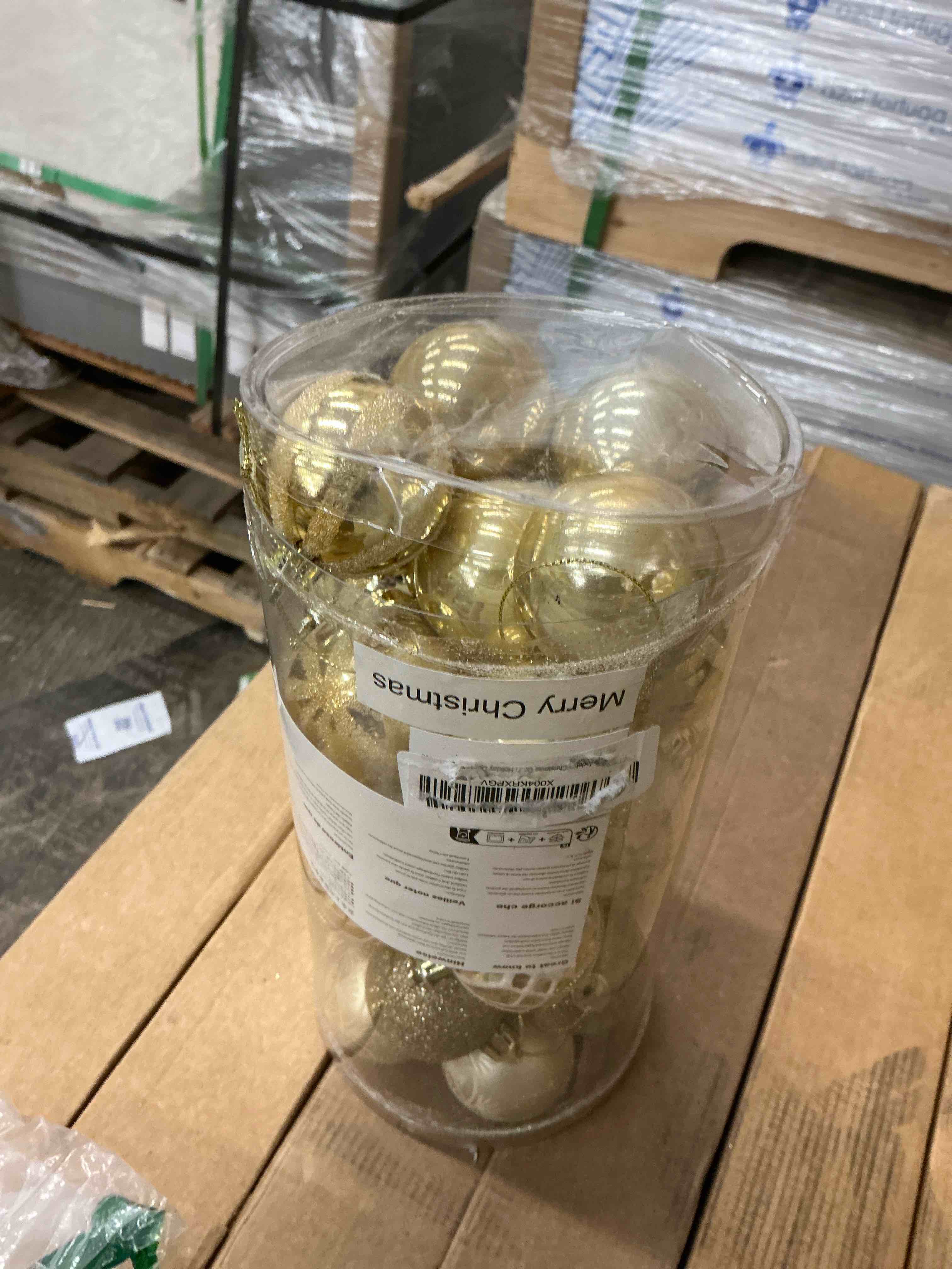 Condition photo showing Good Condition for valery madelyn christmas ornaments set, 30ct 2 inches white and gold shatterproof christmas tree decorations ball ornaments bulk, elegant hanging ornaments for xmas holiday party decor white gold medium