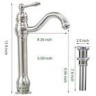 vessel sink faucet single handle bathroom faucet with drain assembly