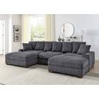 ashira wide reversible modular corner sectional with ottoman(incomplete)