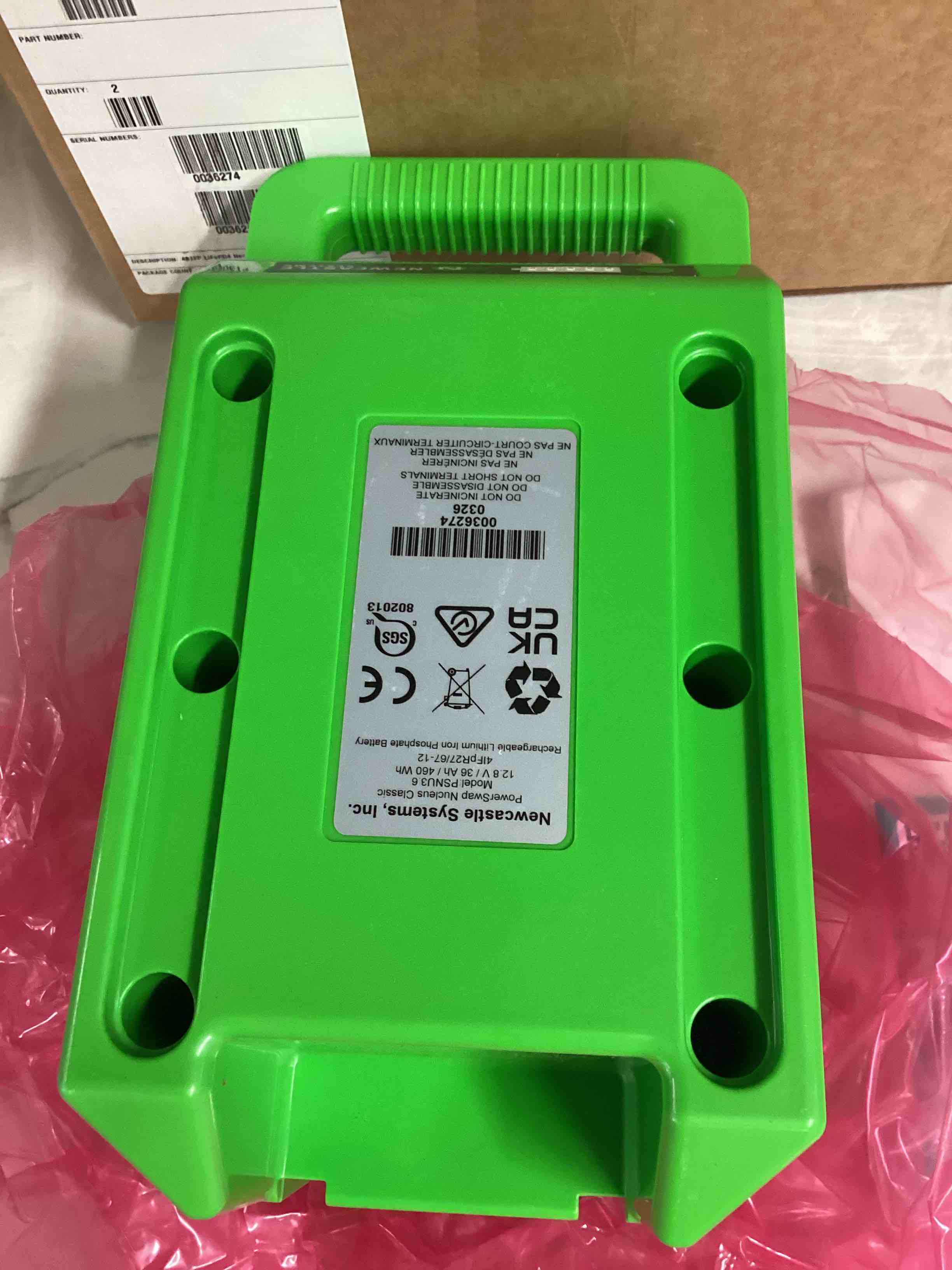 Condition photo showing New/Like New for newcastle systems power swap nucleus classic psnu3.6/ 12.8 v / 36 ah / 460wh rechargeable lithium iron phosphat battery