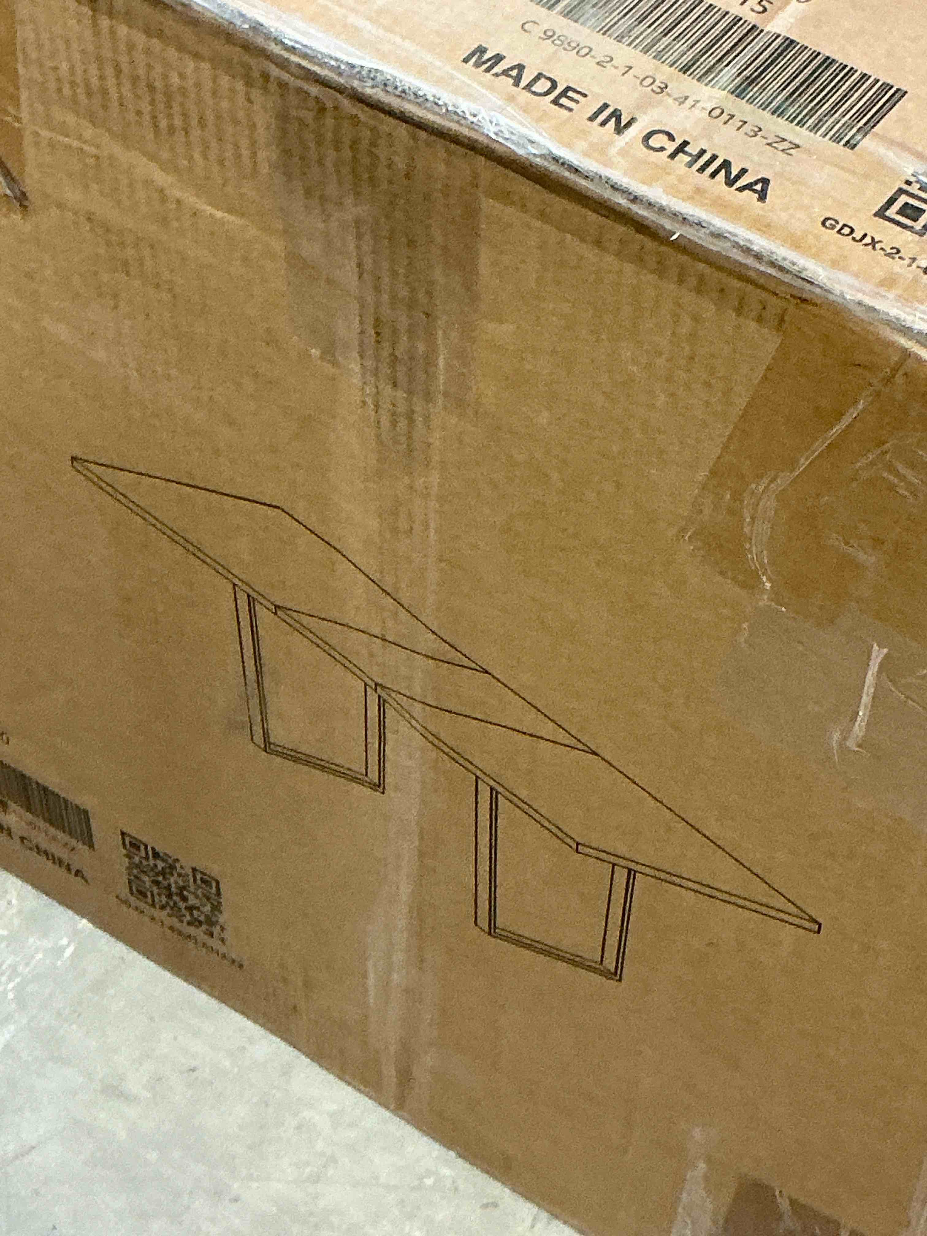 Condition photo showing New/Like New for (pick up 2 boxes) adjustable walnut dining table, 51-67 inches, modern minimalist design, seats 6, durable & easy assembly - expandable table