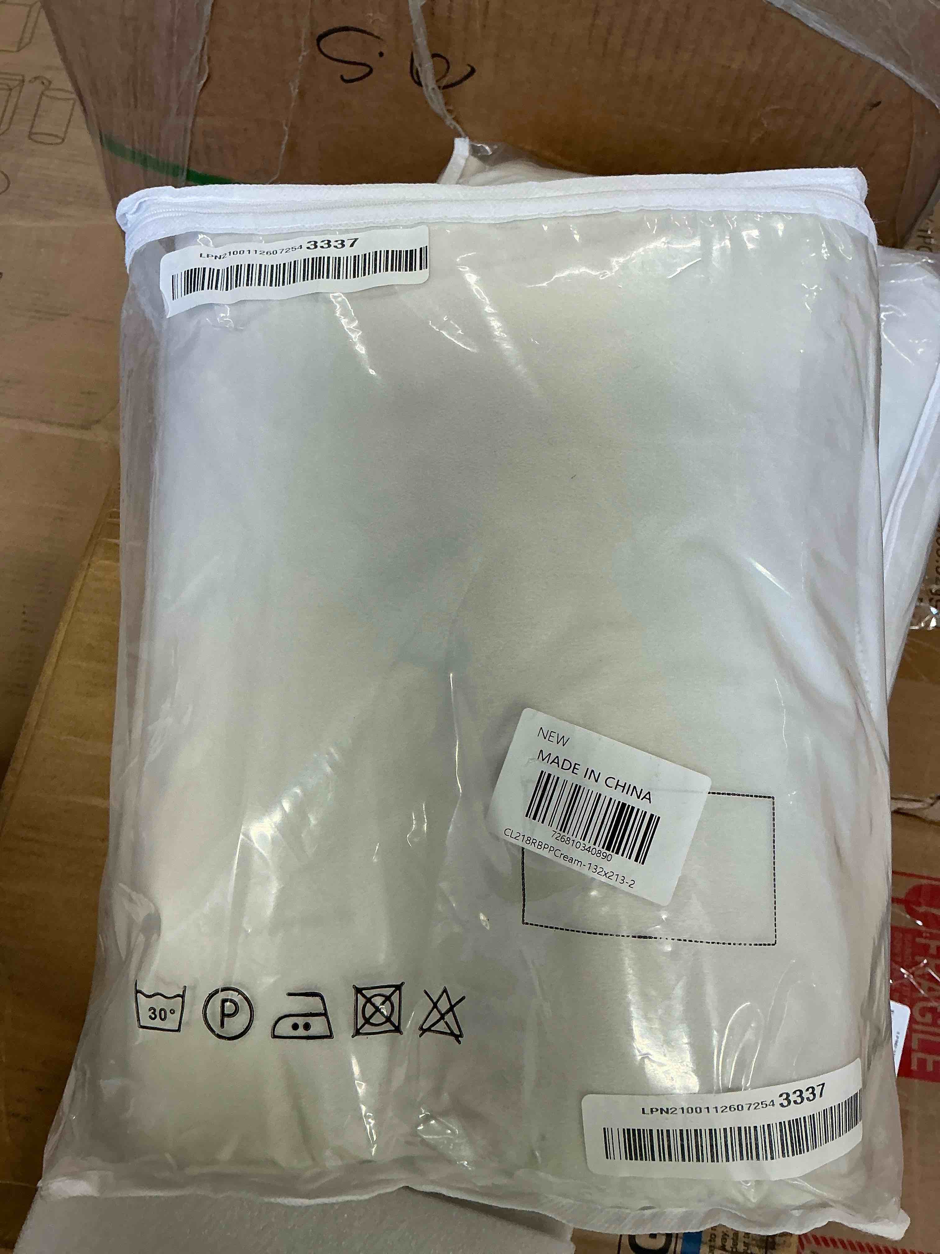 Condition photo showing New/Like New for topfinel 84 inches long cream velvet curtains for bedroom back tab light blocking white curtains with hooks room darkening double sided drapes?set of 2