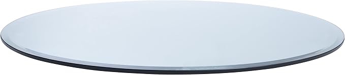 round clear glass table top