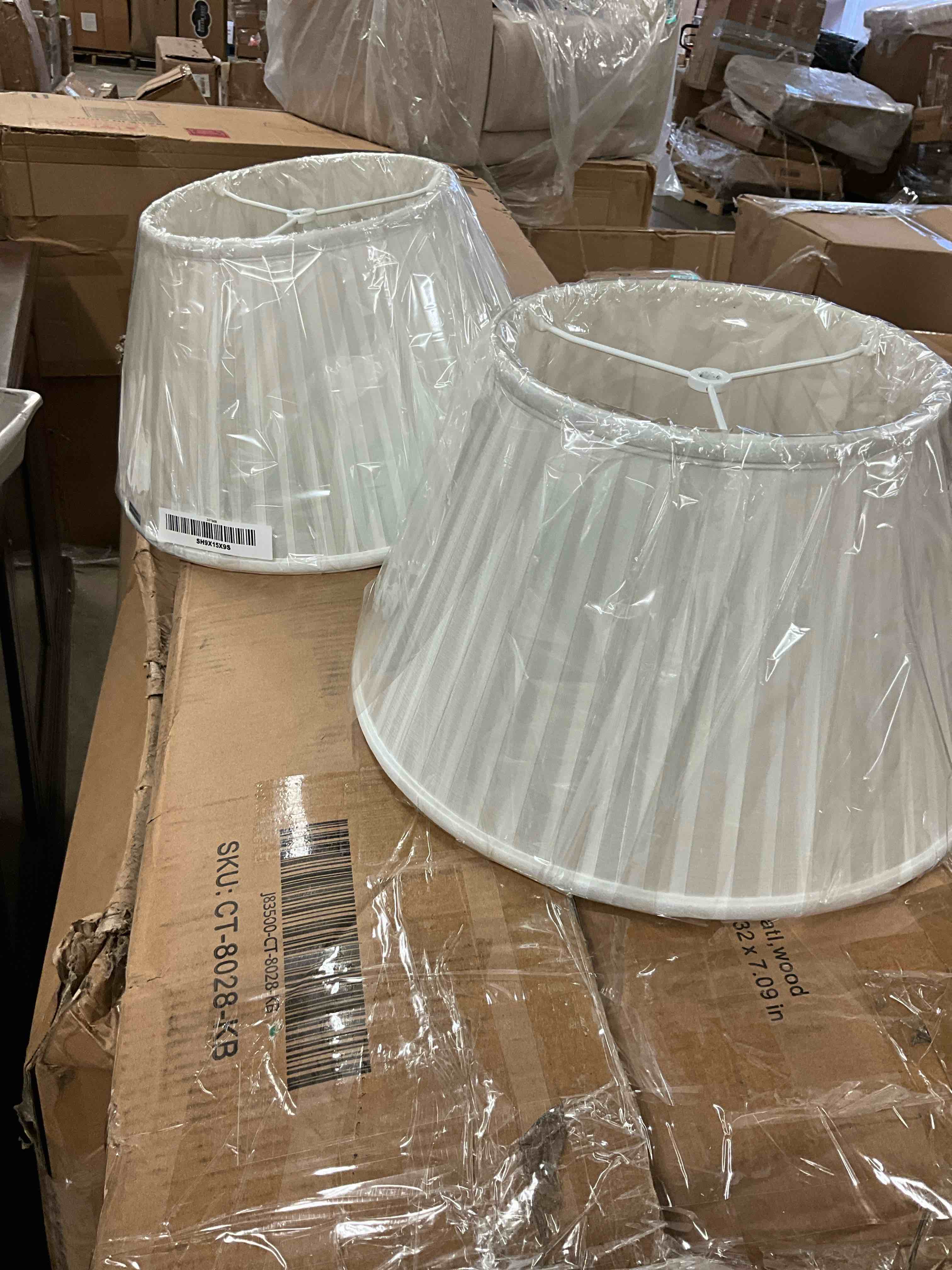 Condition photo showing New/Like New for visual comfort & co. table lamp shade set of 2