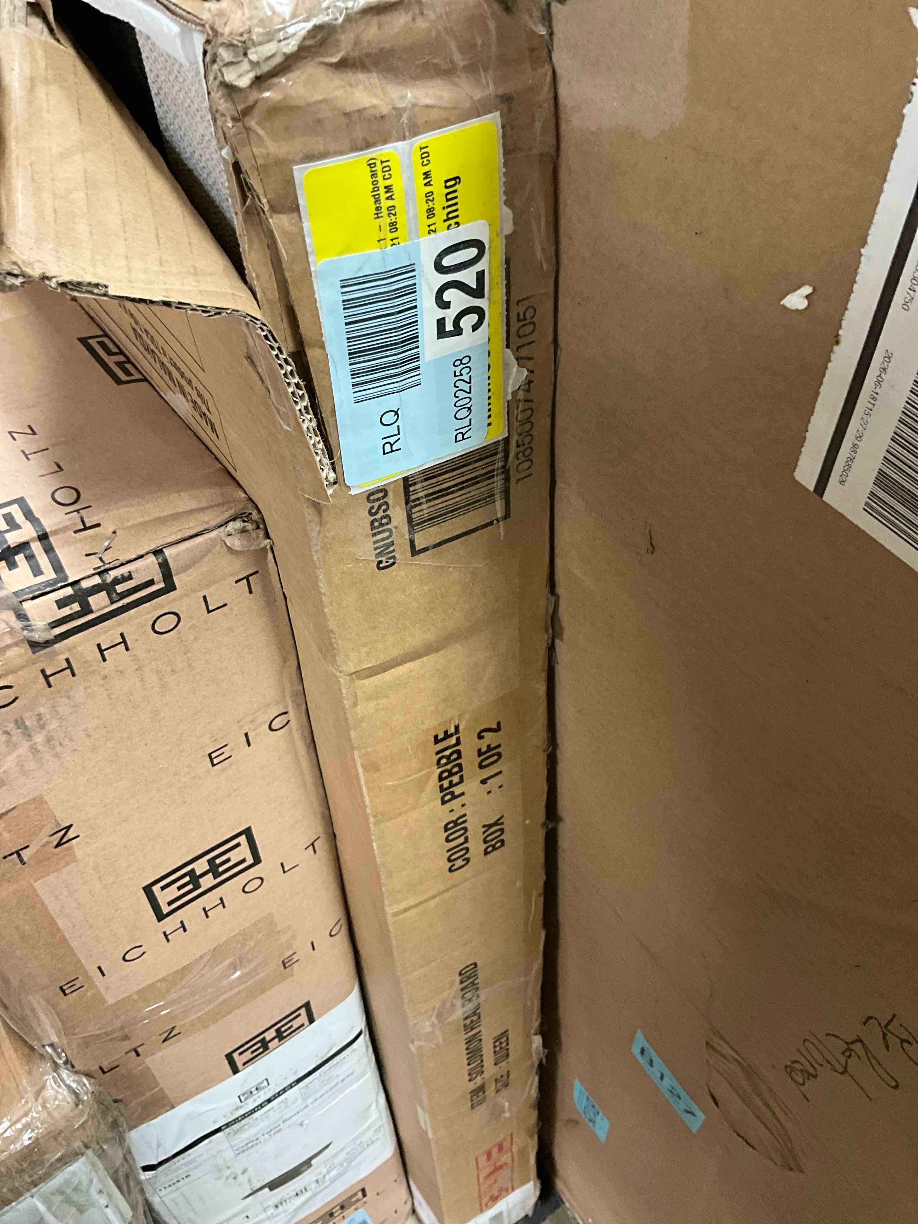 Condition photo showing New/Like New for solomon queen platform bed , pebble ( pickup 2-boxes)