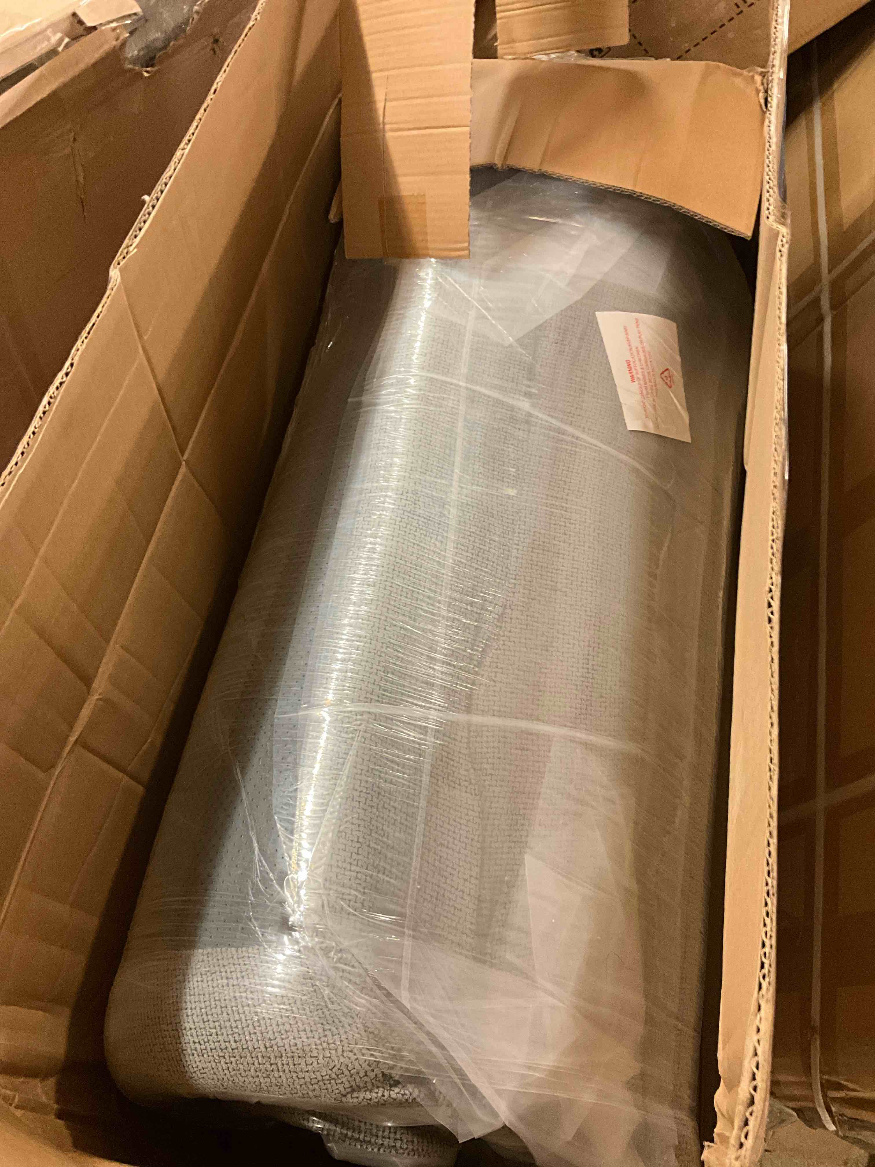 Condition photo showing Good Condition for modular sofa sofa fabric upholstered couch with modular design stylish living room furniture for apartment bedroom, antique grey (incomplete one box only)