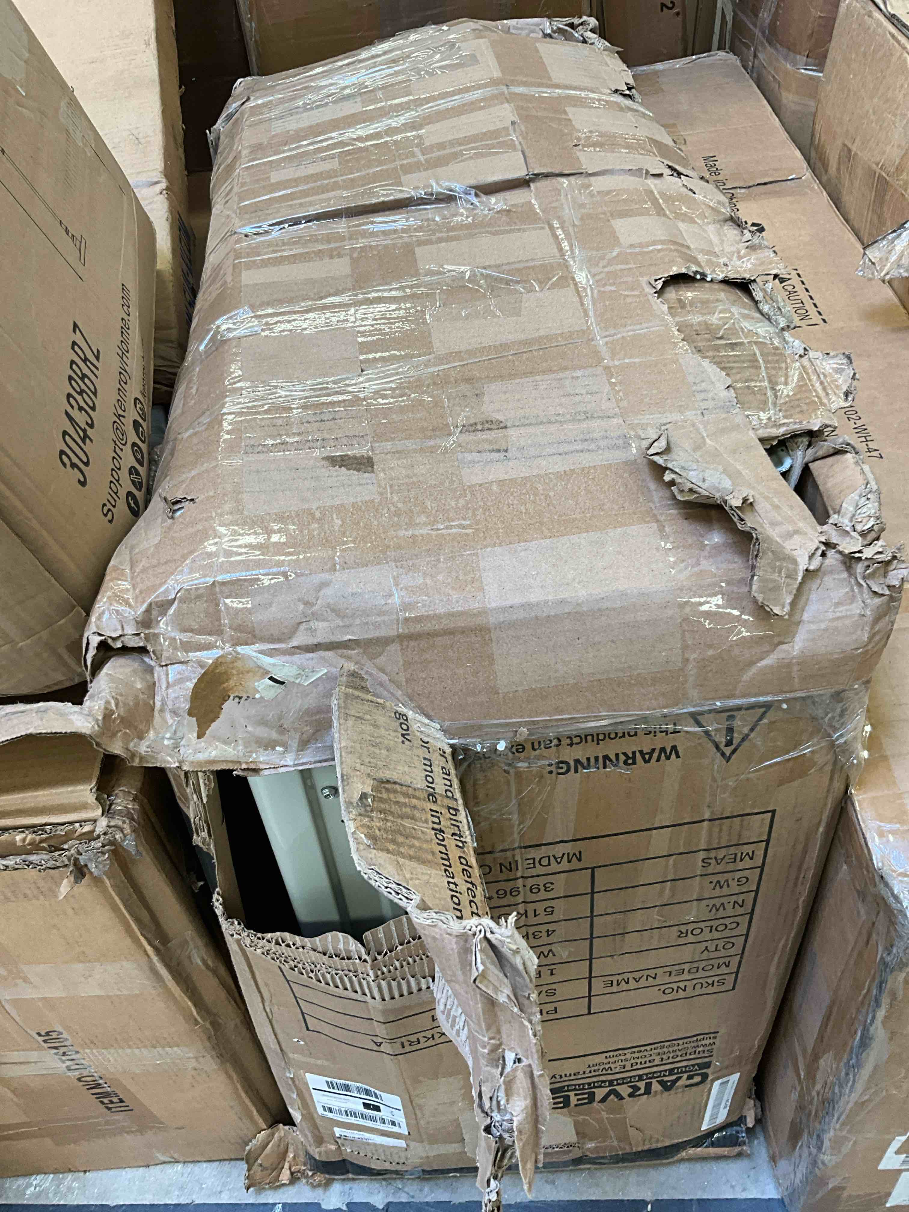 Condition photo showing As Is for sac24-2-s21-b ductless heat pump mini split air conditioner, white (incomplete one box only)