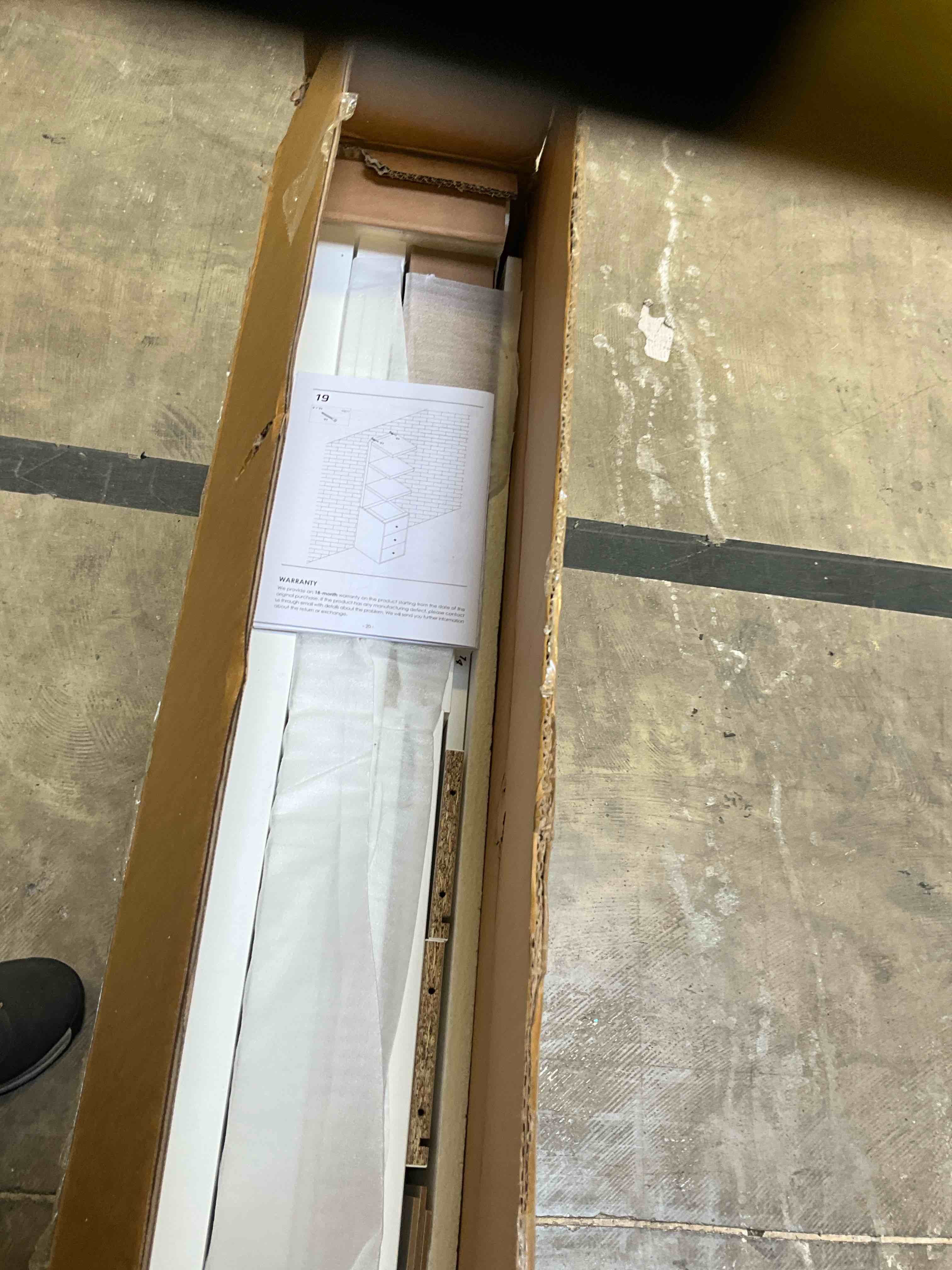 Condition photo showing New/Like New for bright beauty vanity - vanity shelf