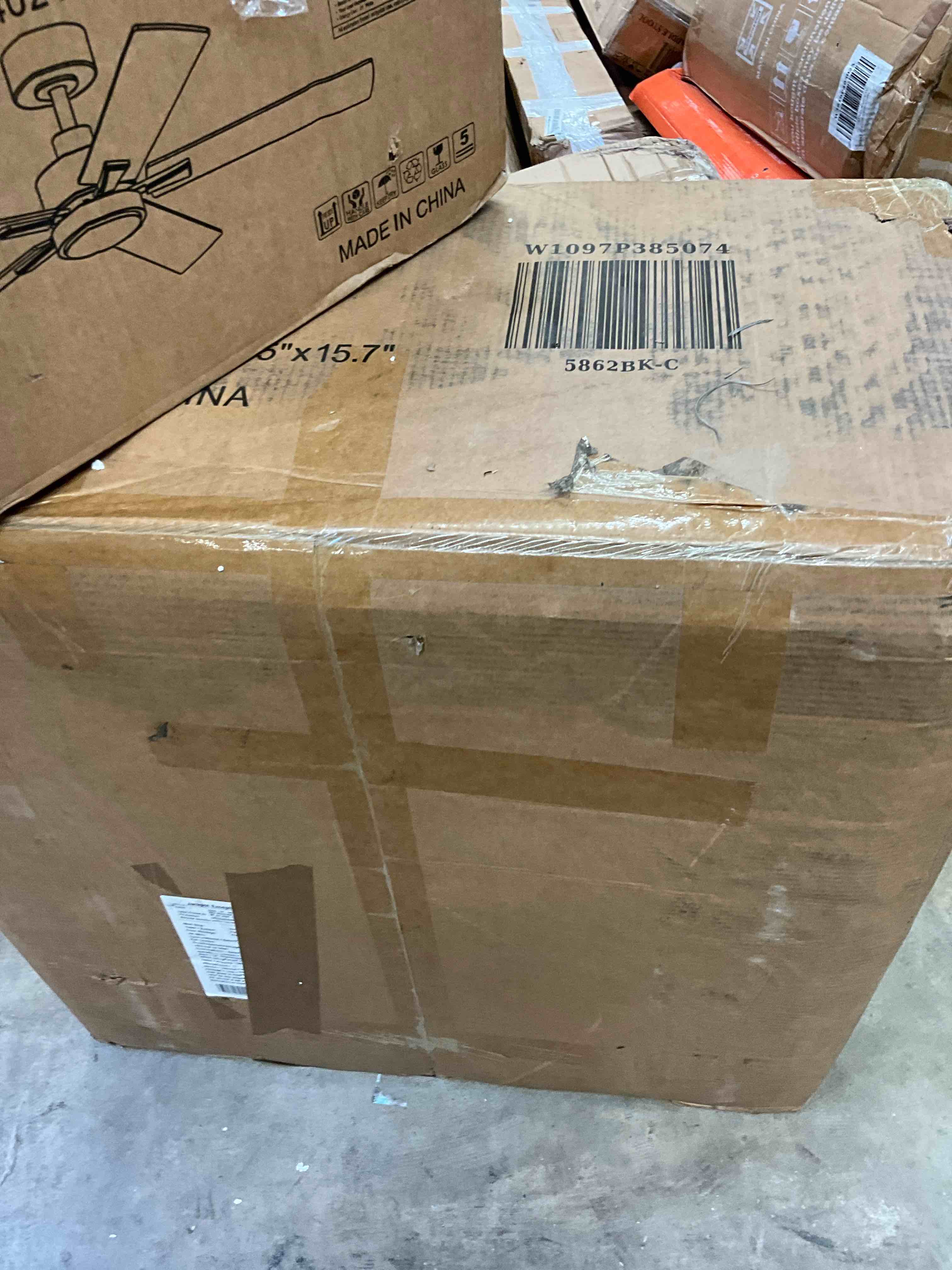 Condition photo showing Good Condition for l-shaped sectional sofa with ottoman, black (incomplete one box only) (model similar from stock photo)