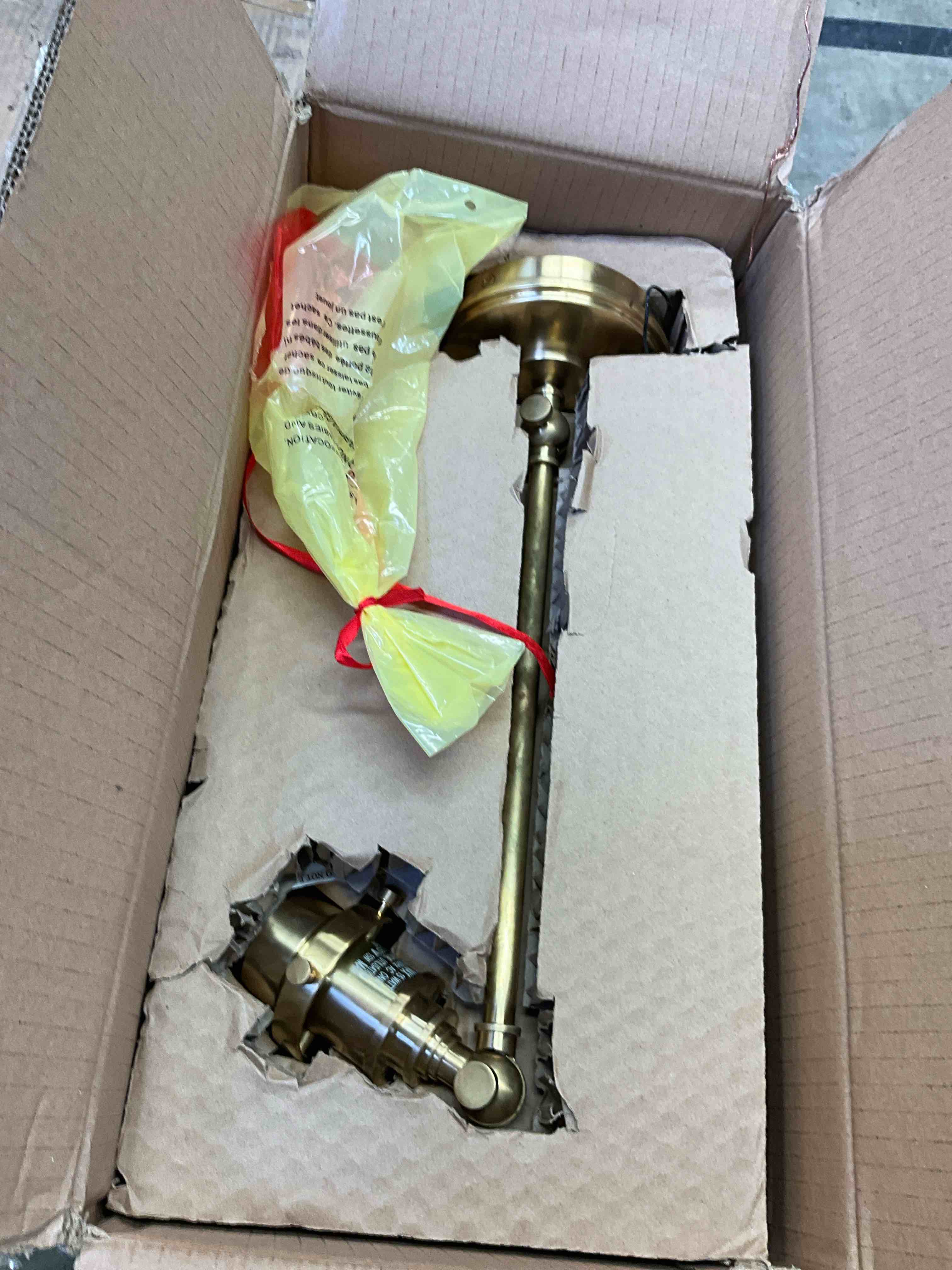 Condition photo showing As Is for visual comfort parkington 12" tall wall sconce
