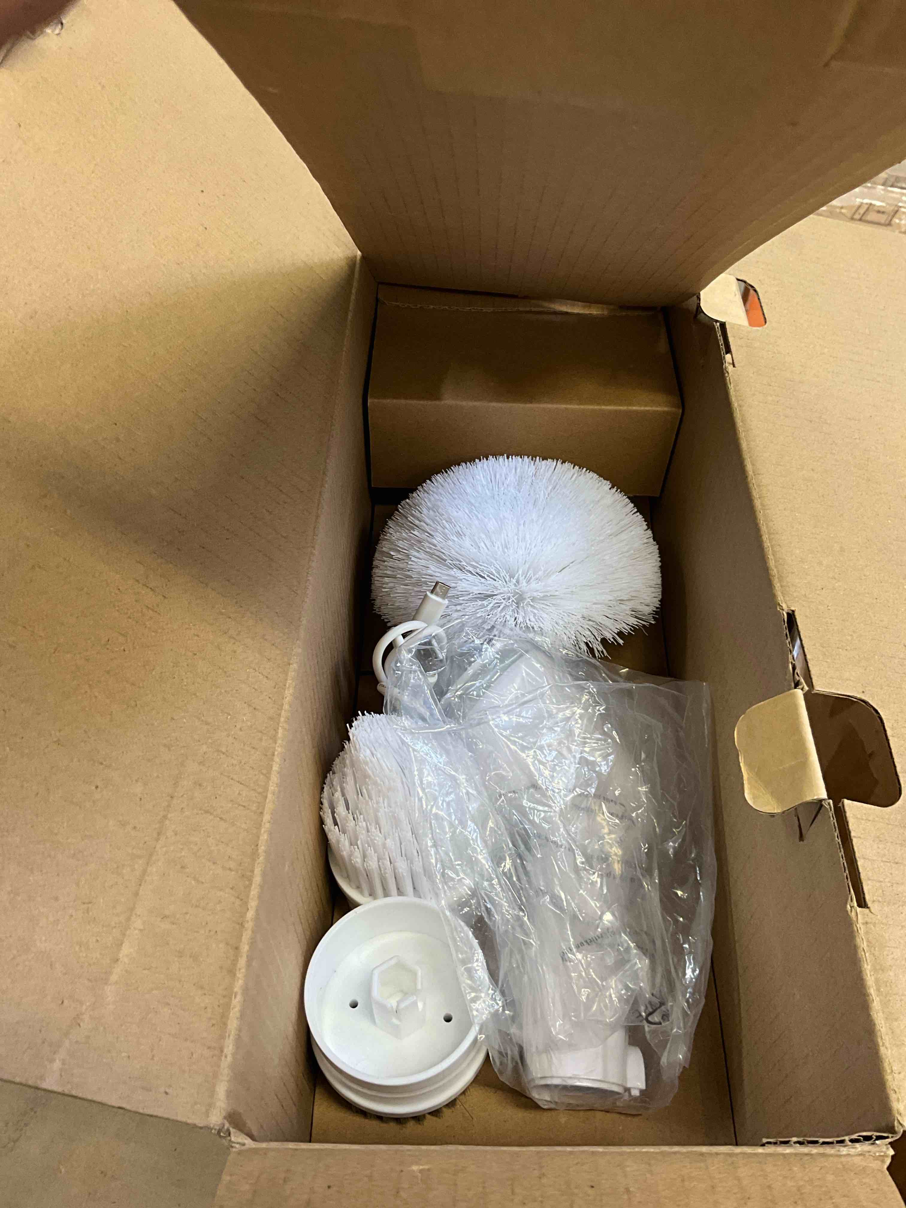 Condition photo showing As Is for electric spin scrubber fd-tes