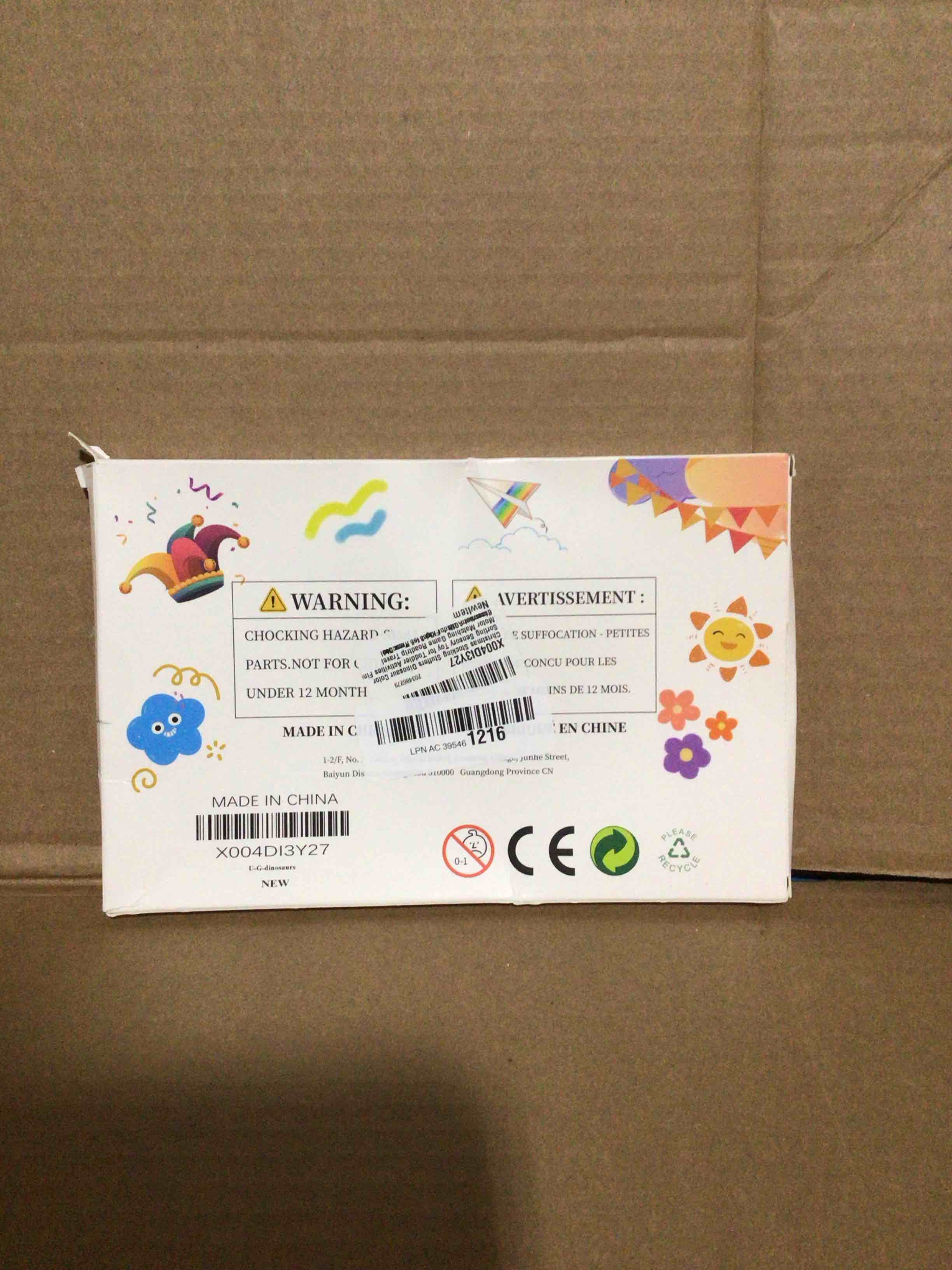 Condition photo showing New/Like New for Christmas Stocking Stuffer Gift for Toddler Grandkid Dinosaur Color Sorting Sensory Toy Fine Motor Game Roadtrip Travel Essential Autism Dementia Fidget Preschool Classroom Activities for Kid Aged 3-5 1 Pc