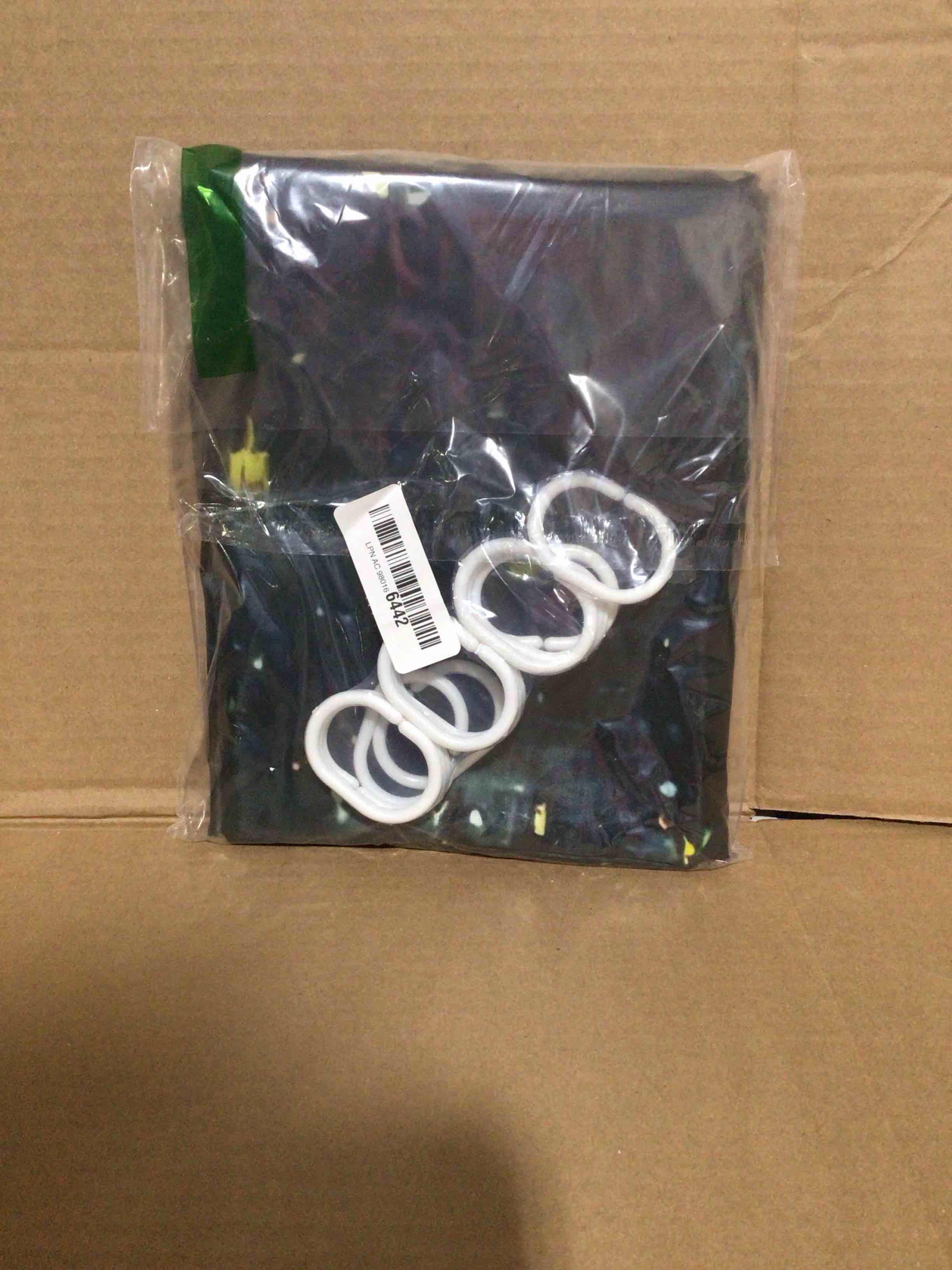 Condition photo showing New/Like New for Halloween Castle Shower Curtain for Bathroom Women Men Waterproof Shower Curtain with 12 Hooks for Hotel Home Decor Durable Washable Bath Accessories 72x72 Inch