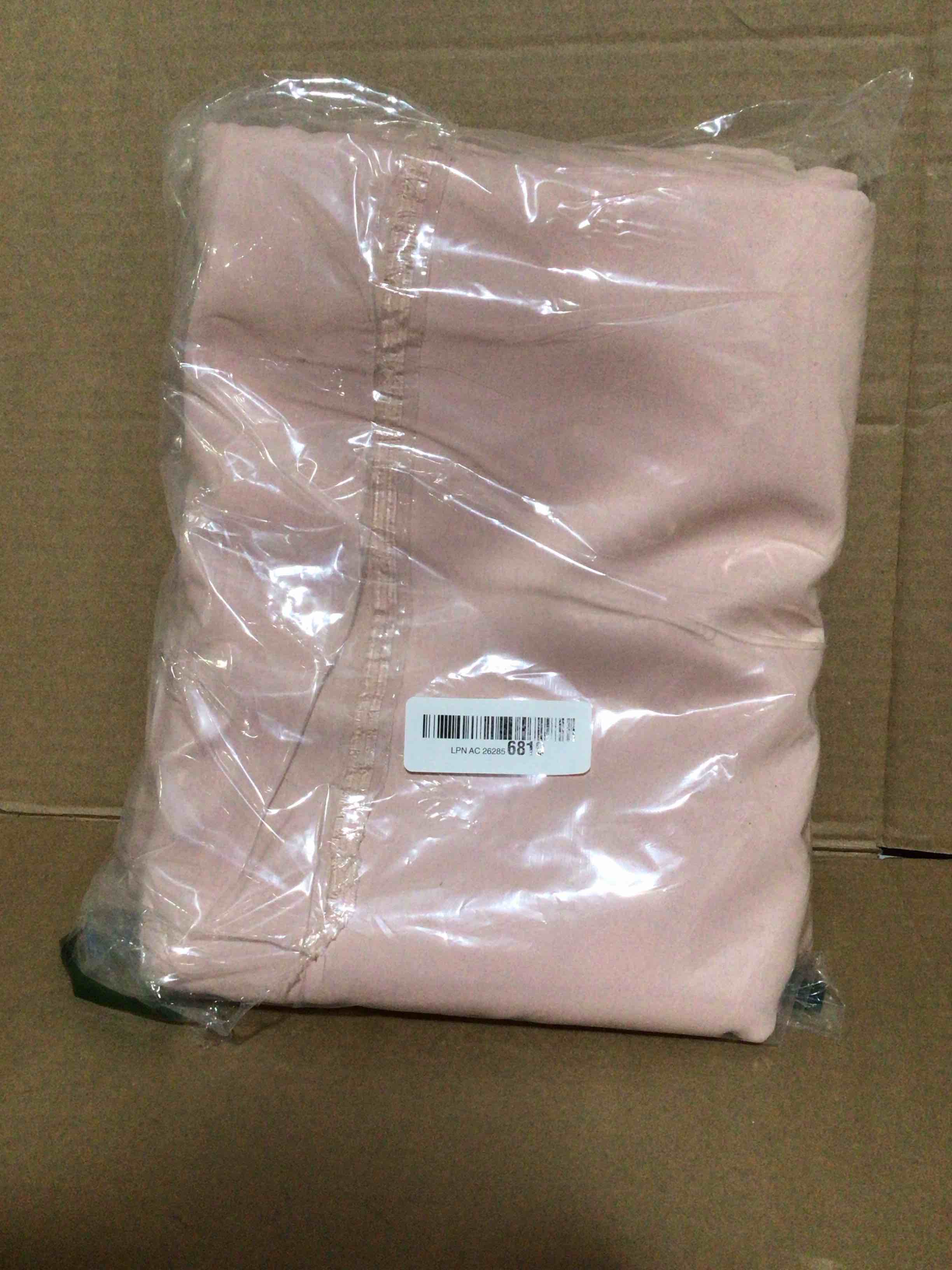 Condition photo showing item condition for DUALIFE Cute Pink Room Darkenig Curtains 90 Inches Long - Rose Blush Curtains Blackout Pastel Pink Light Blocking Drapes for Girls Bedroom Nursery,52 by 90 Inch, 2 Panels, Back Tab/Rod Pocket Baby Pink 52"W x 90"L (Pack of 2)