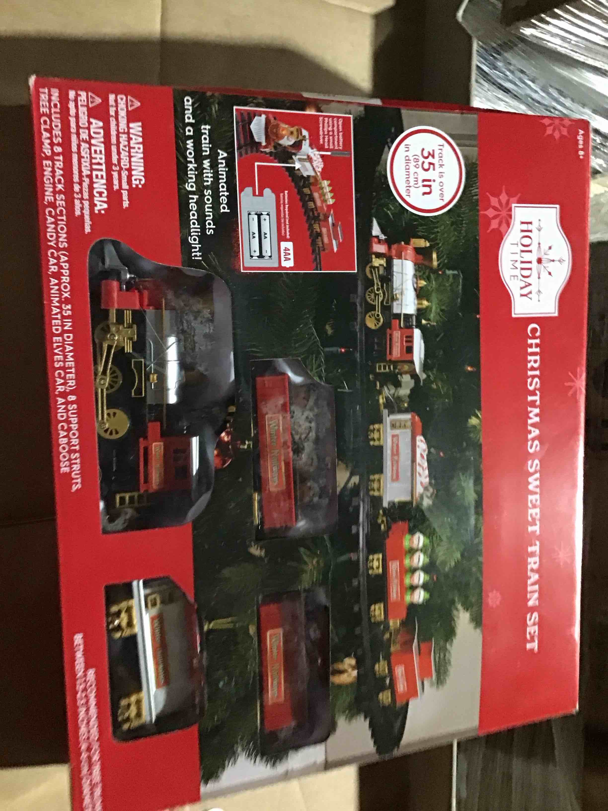 Electric Christmas Train Set w/Lights and Sounds, Kids Train for Christmas Tree with 3 Cars & 10 Train Tracks, Toddler Model Train for 3 4 5 6 7 8+ Years Old Boys Christmas Train Toys Gifts Visit the XINGYING Stor