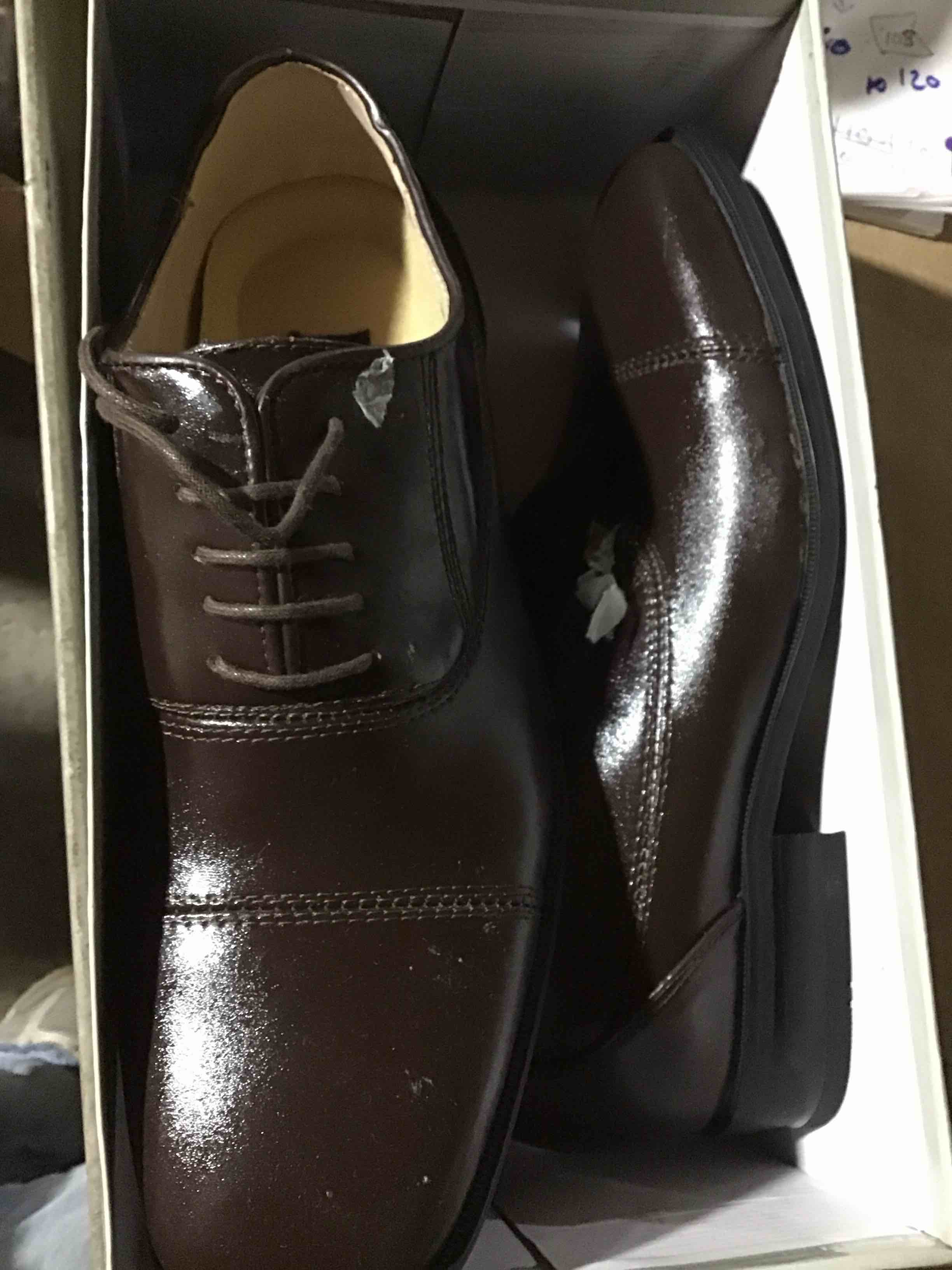 Condition photo showing Good Condition for Men's Dress Shoes Formal Oxford Leather Wingtip Lace Up Shoes for Men