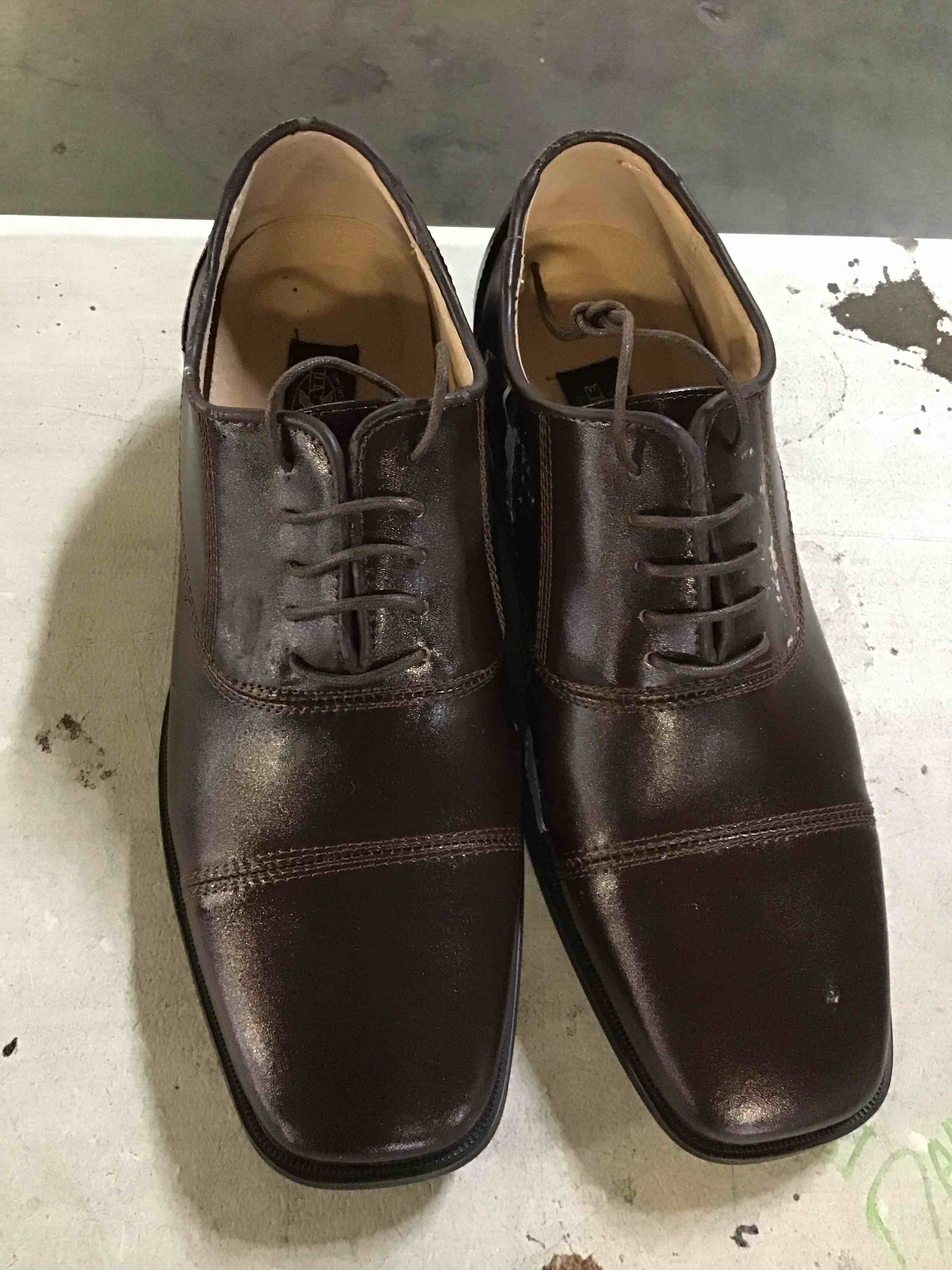 Robert Wayne M footwear leather upper casual shoes for men, brown, size 9.5