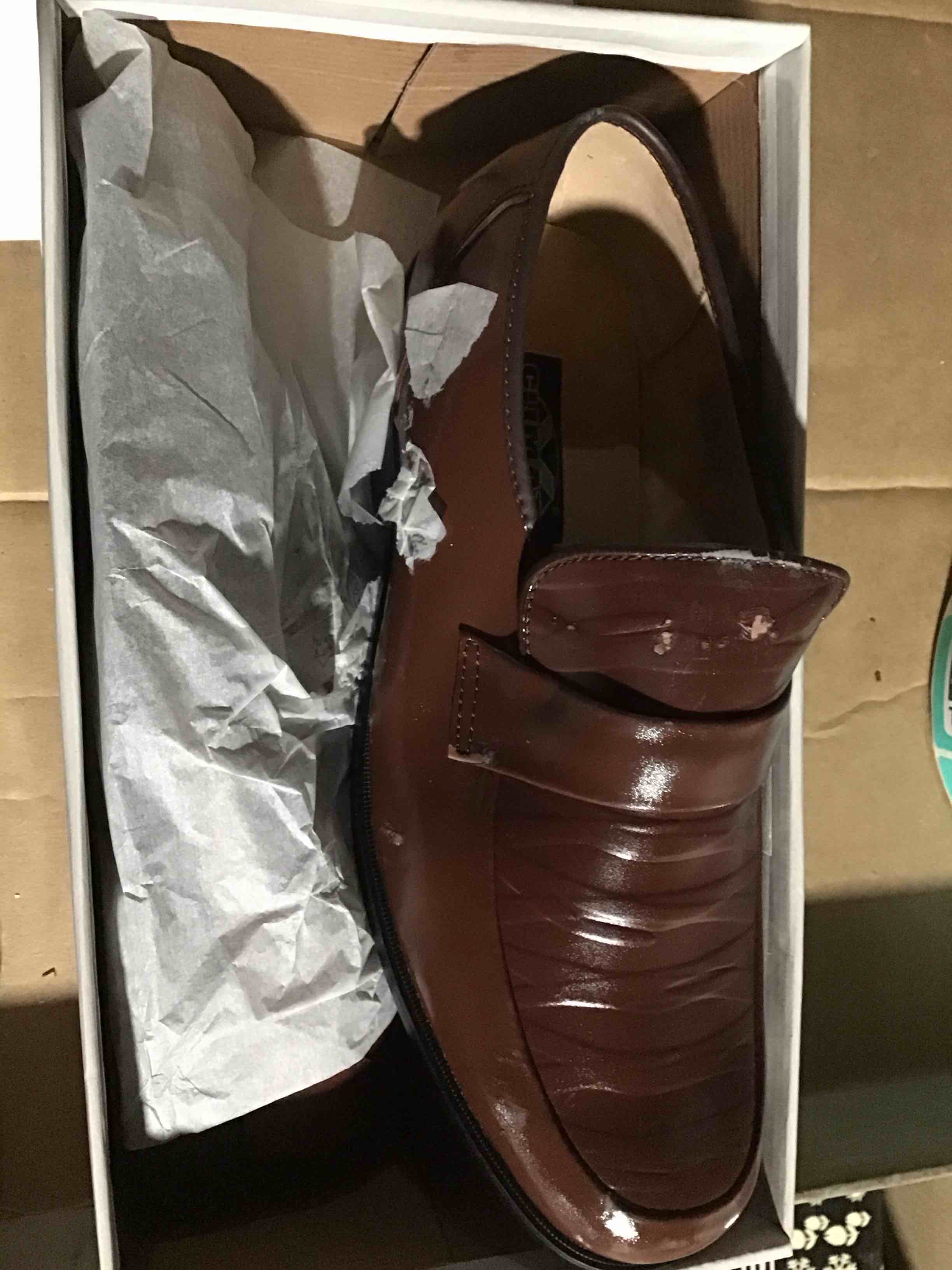 Condition photo showing Good Condition for Veeko Brown Men's Leather Upper And Lining Dress Shoes Style # B502 .