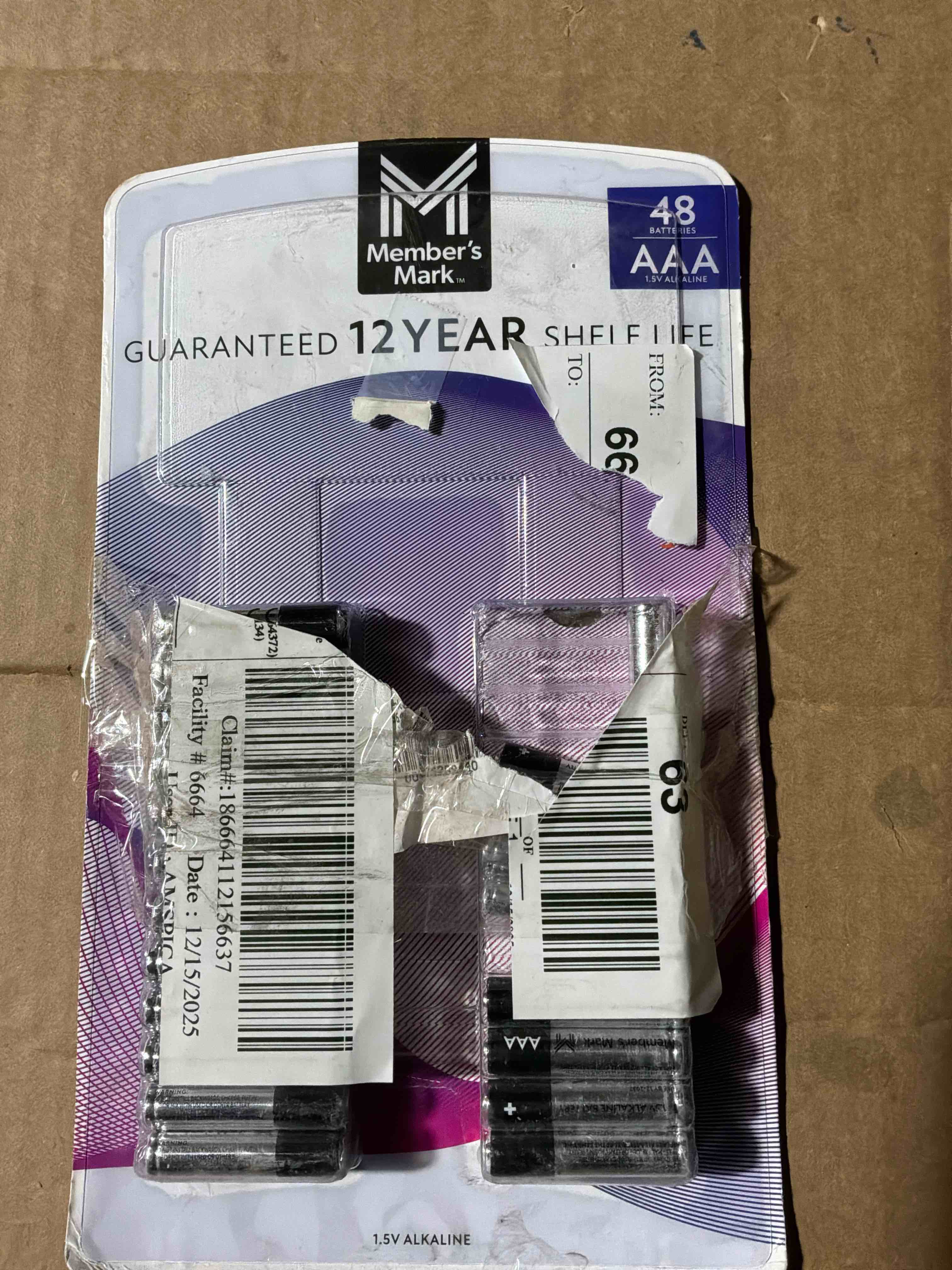 Condition photo showing Good Condition for Member's Mark Alkaline AAA Batteries (48 Pack)