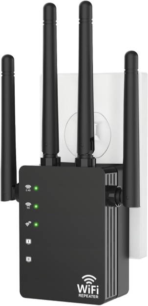 Condition photo showing New/Like New for WiFi Extender Signal Booster for Home, WiFi Extender, Long Range up to 12880 Sq Ft and 105 Devices, Internet Extender WiFi Booster, WiFi Repeater with Ethernet Port, Signal Booster