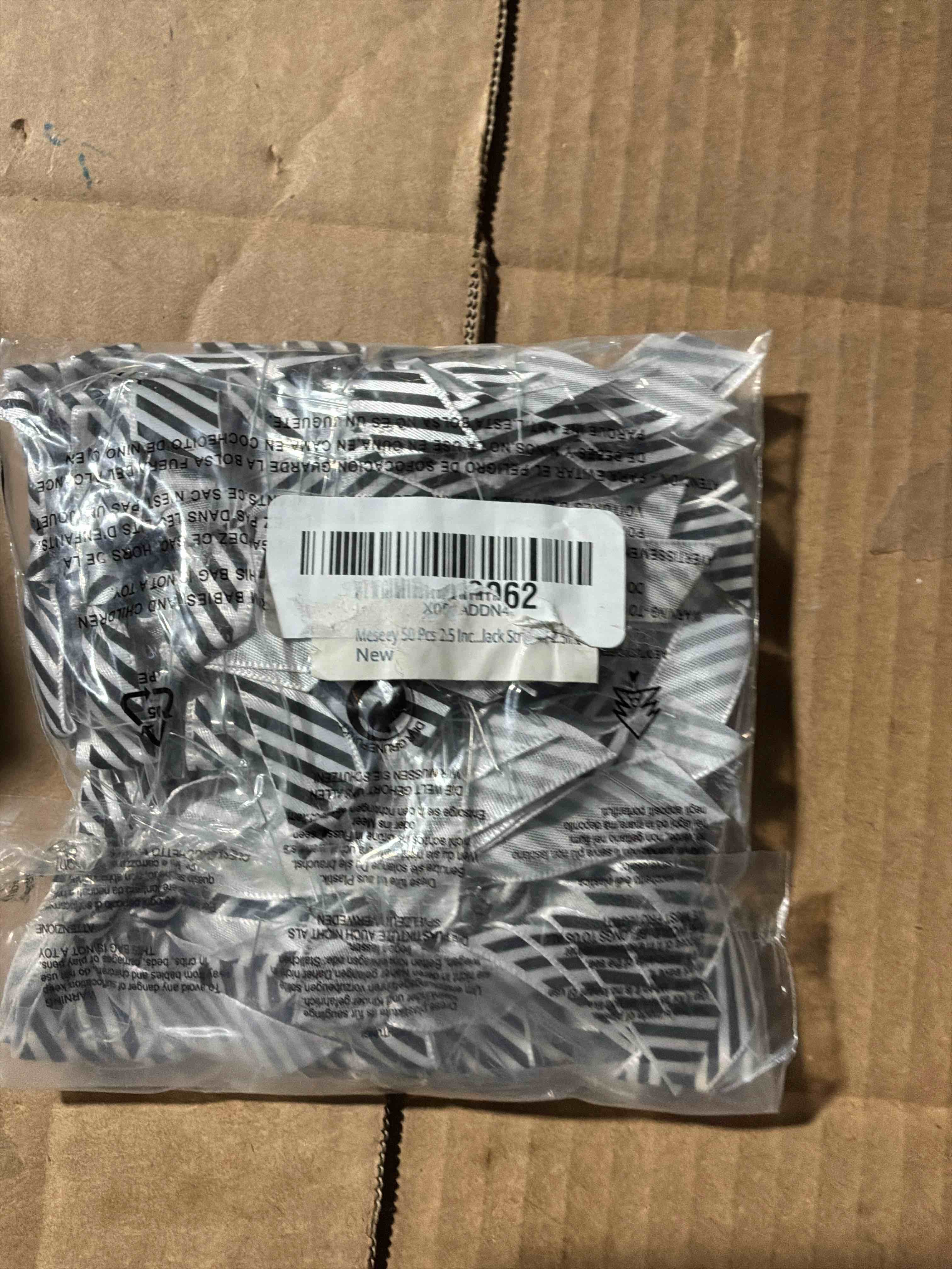 50 Pcs 2.5 Inches Black and White Stripes Twist Tie Ribbon Bows for Halloween Decoration Ribbon Gift Wrapping Crafts DIY Holiday Party (Black Striped, 2.5inch)