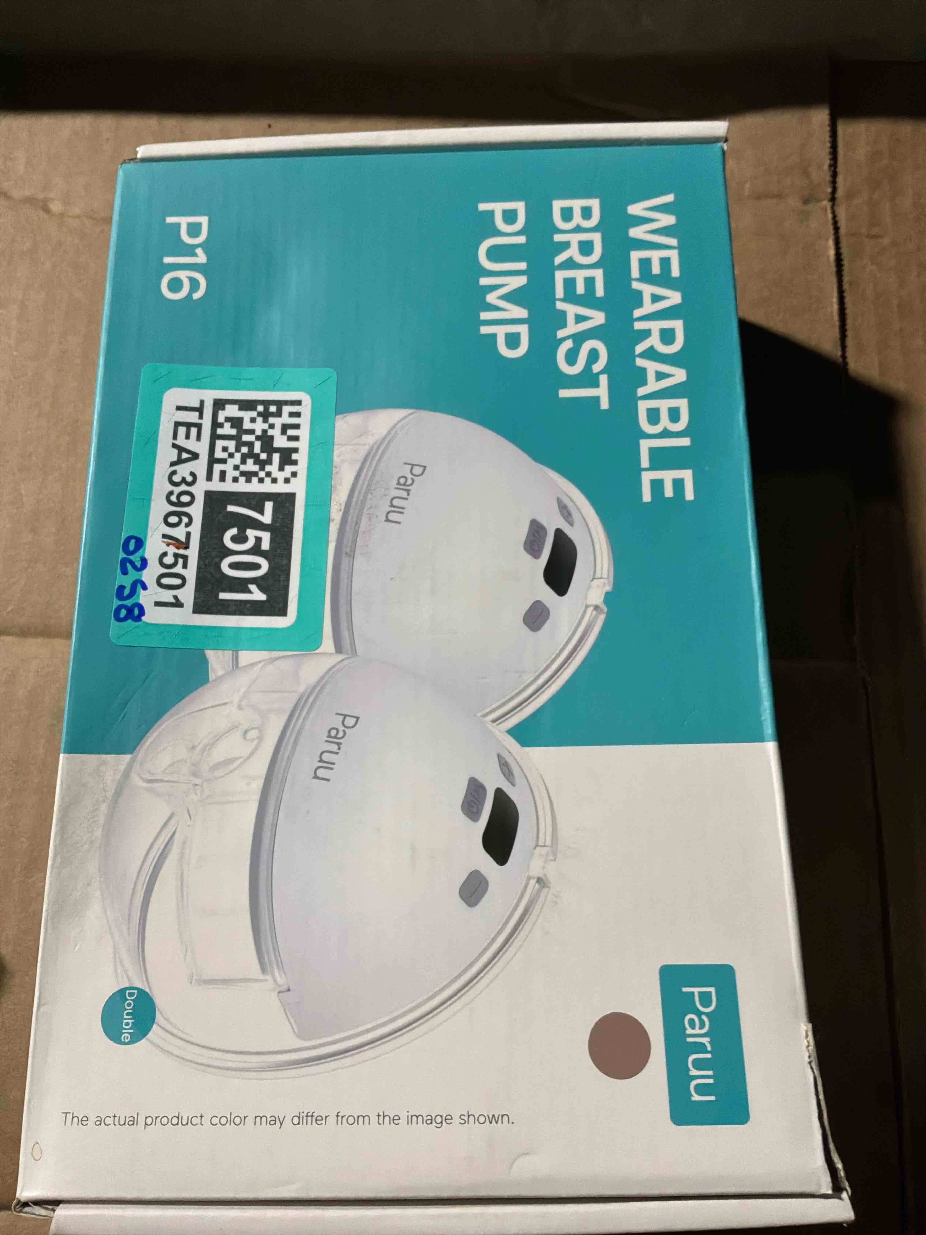 Paruu Hands Free Breast Pump P16, Wearable Breast Pump Electirc Portable with 4 Modes & 12 Levels, Max 309mmHg Strong Suction 19/21/24mm Flange Inserts Wearable Breastfeeding Pump, 2 Pack White Visit the Paruu Store