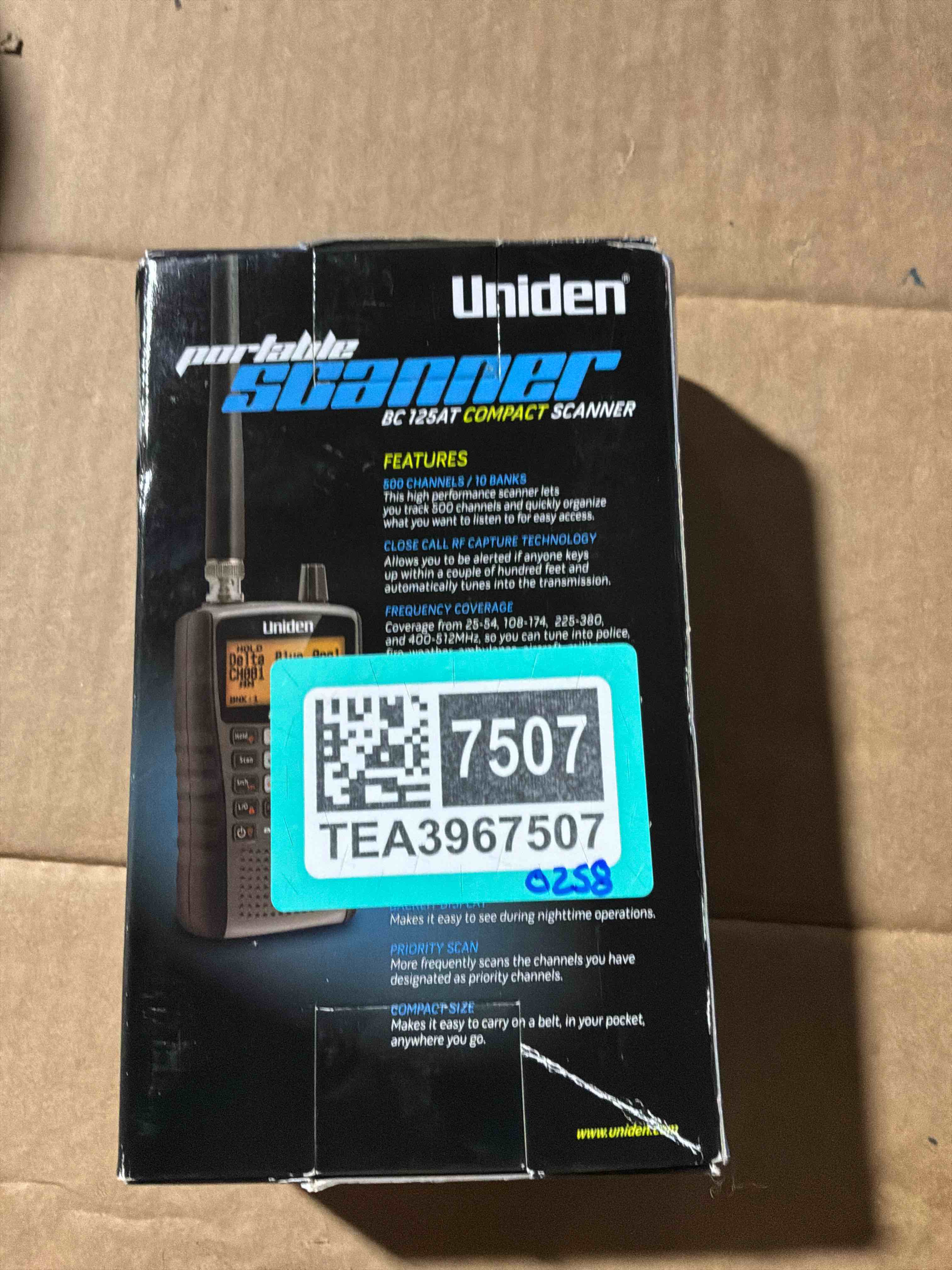 Uniden Bearcat BC125AT Handheld Scanner, 500-Alpha-Tagged Channels, Close Call Technology, PC Programable, Aviation, Marine, Railroad, NASCAR, Racing, and Non-Digital Police/Fire/Public Safety. Visit the Uniden Store