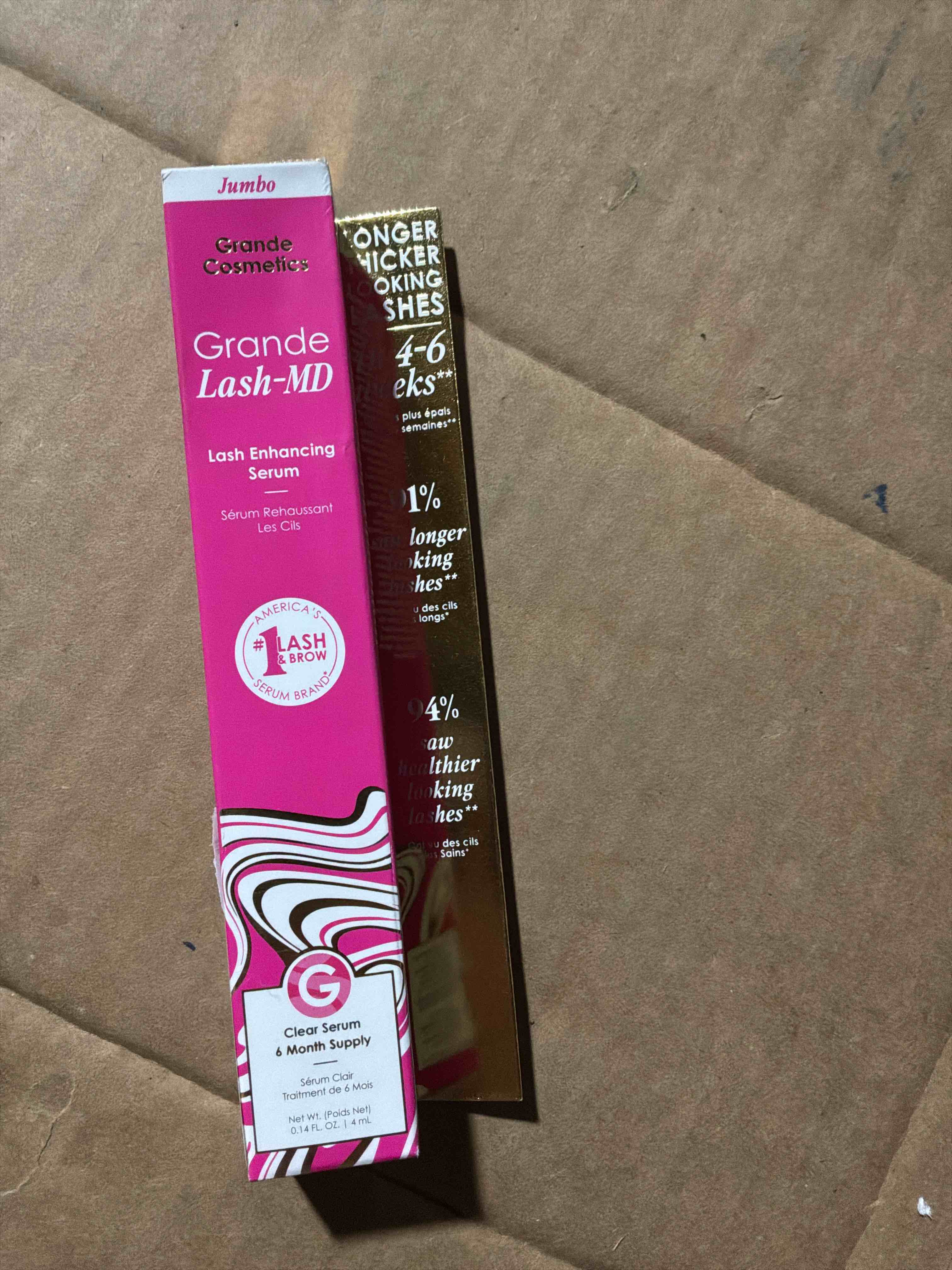 Grande Cosmetics GrandeLASH-MD Lash Enhancing Serum - Peptide & Vitamin Infused Formula for Longer, Thicker, Fuller Looking Lashes - Ophthalmologist Tested, Cruelty-Free