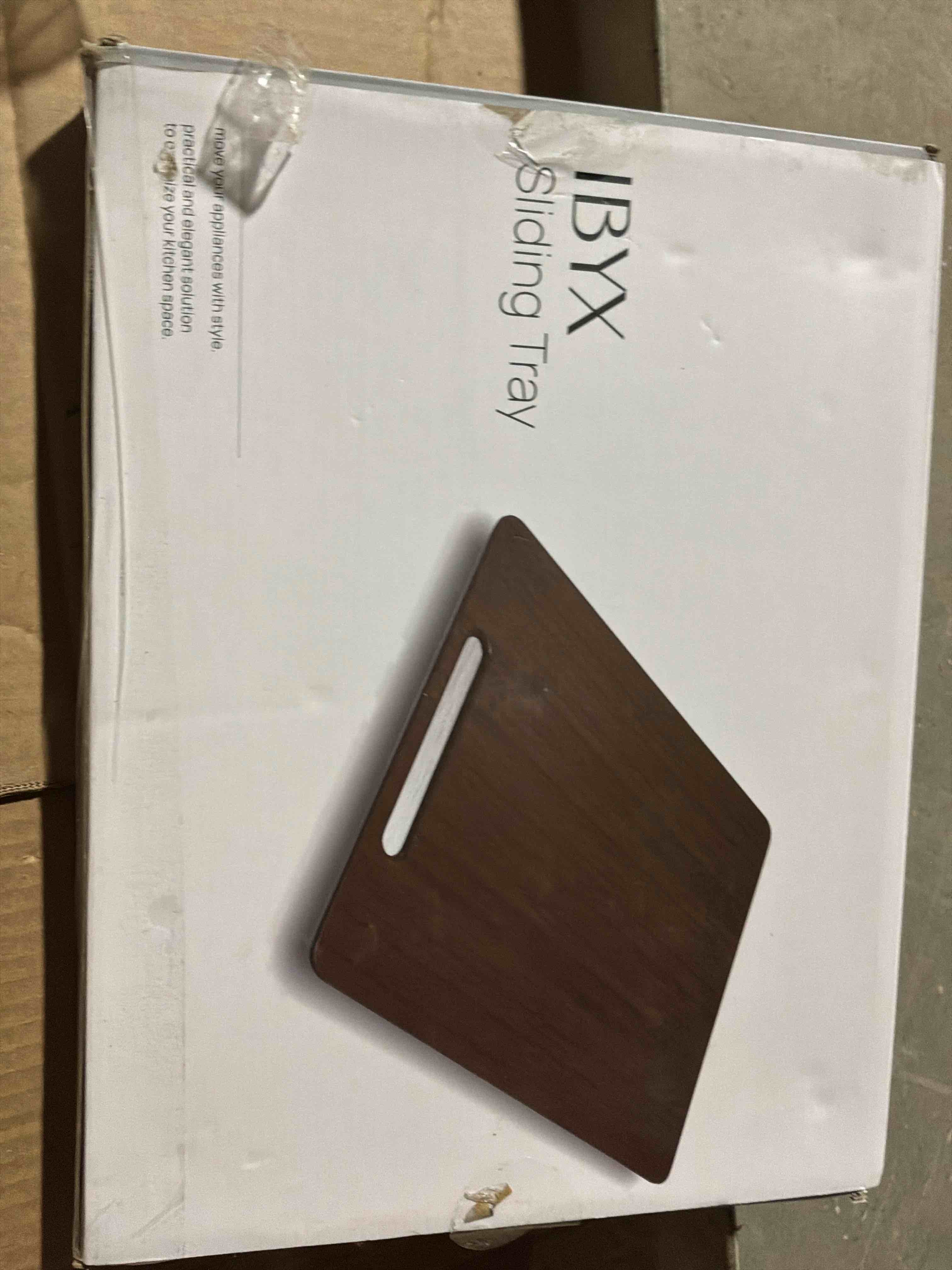 Ibyx Elegant Sliding Tray for Your Coffee Maker & Heavy Kitchen Appliances - Sturdy, Slides Easily from Under The Cabinet (Black, 9.5”W x 14”D)