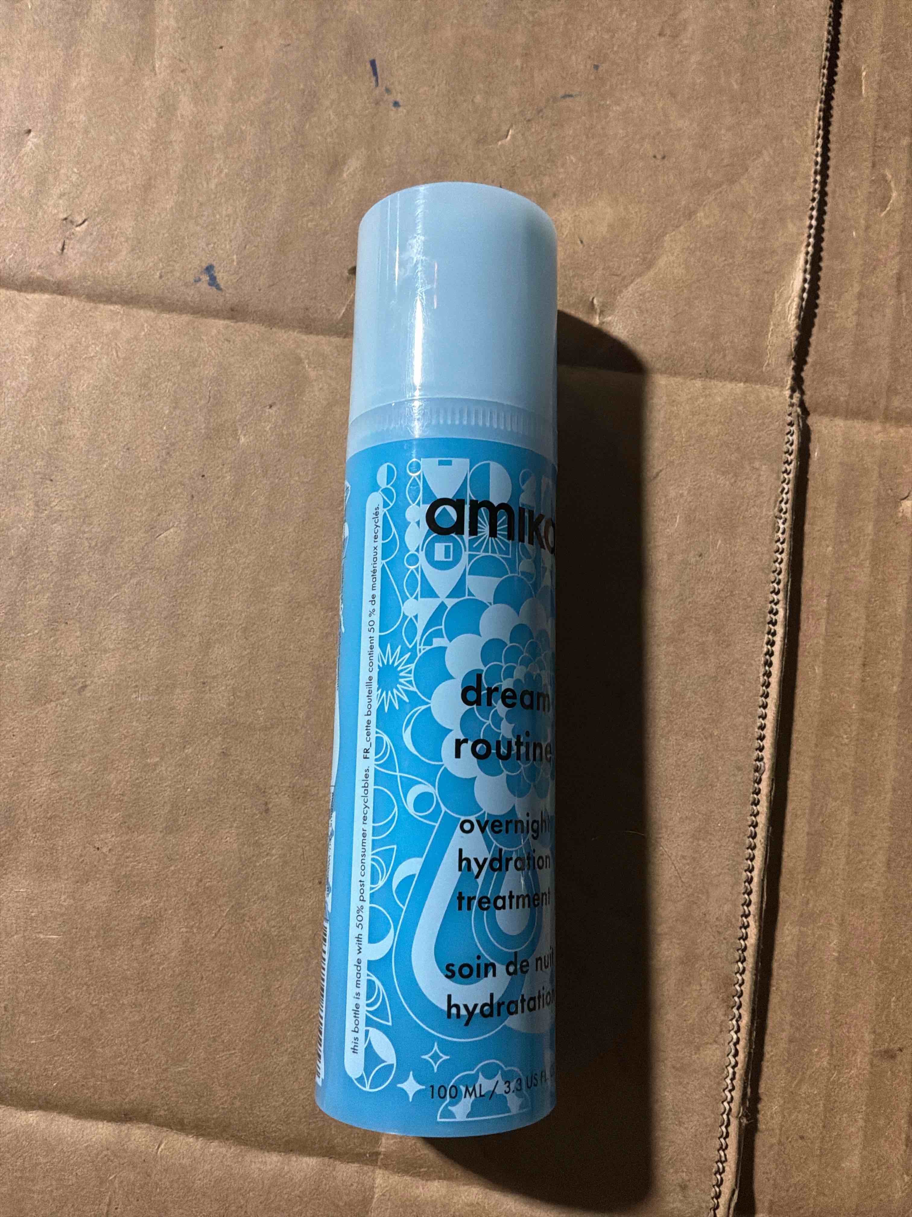 amika dream routine overnight hydrating hair mask | no rinse leave-in treatment for dry hair, ultra-