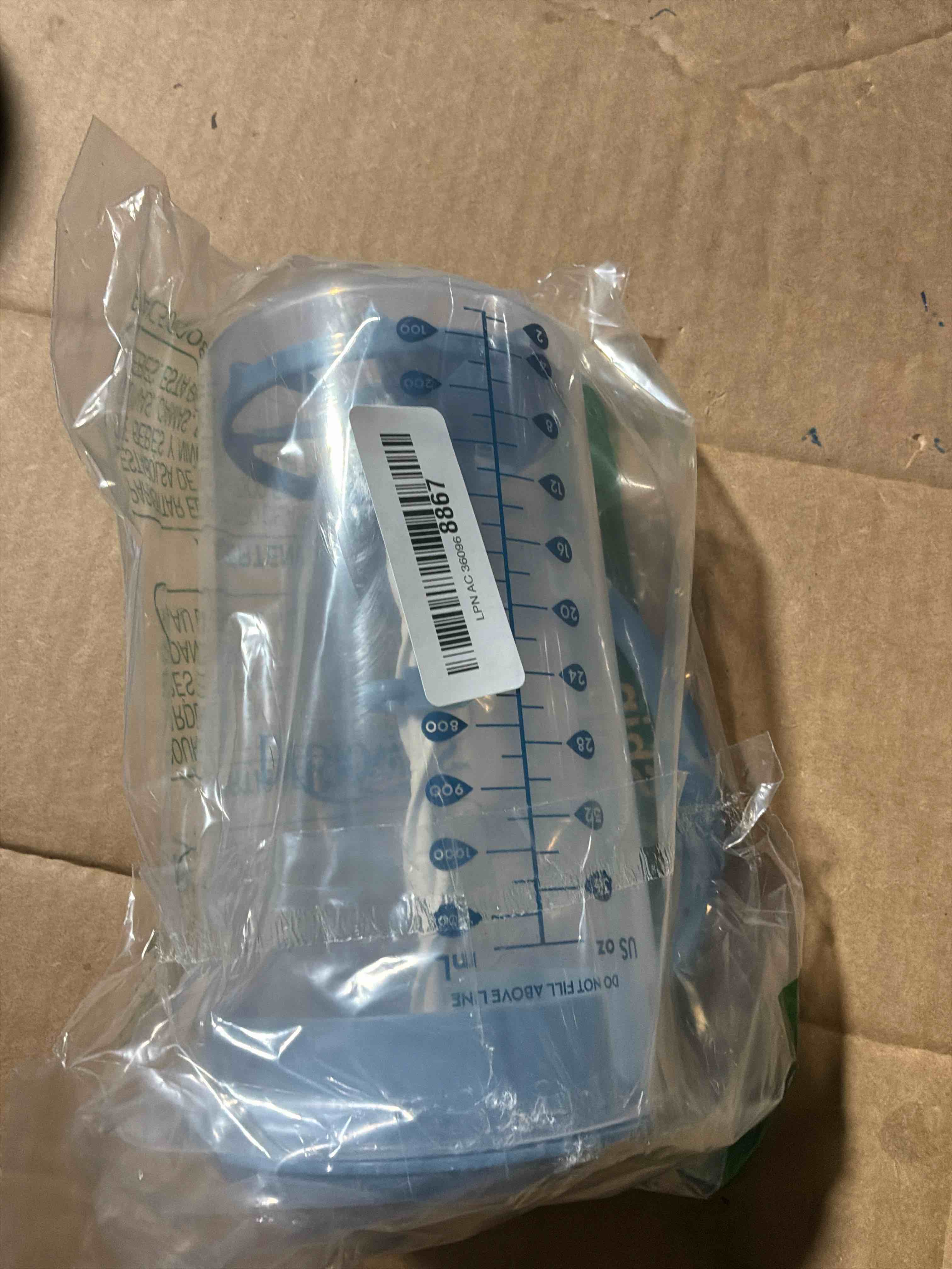 Dr. Brown's Baby Formula Mixing Pitcher with Adjustable Stopper, Locking Lid, & No Drip Spout, 32oz, BPA Free, Blue