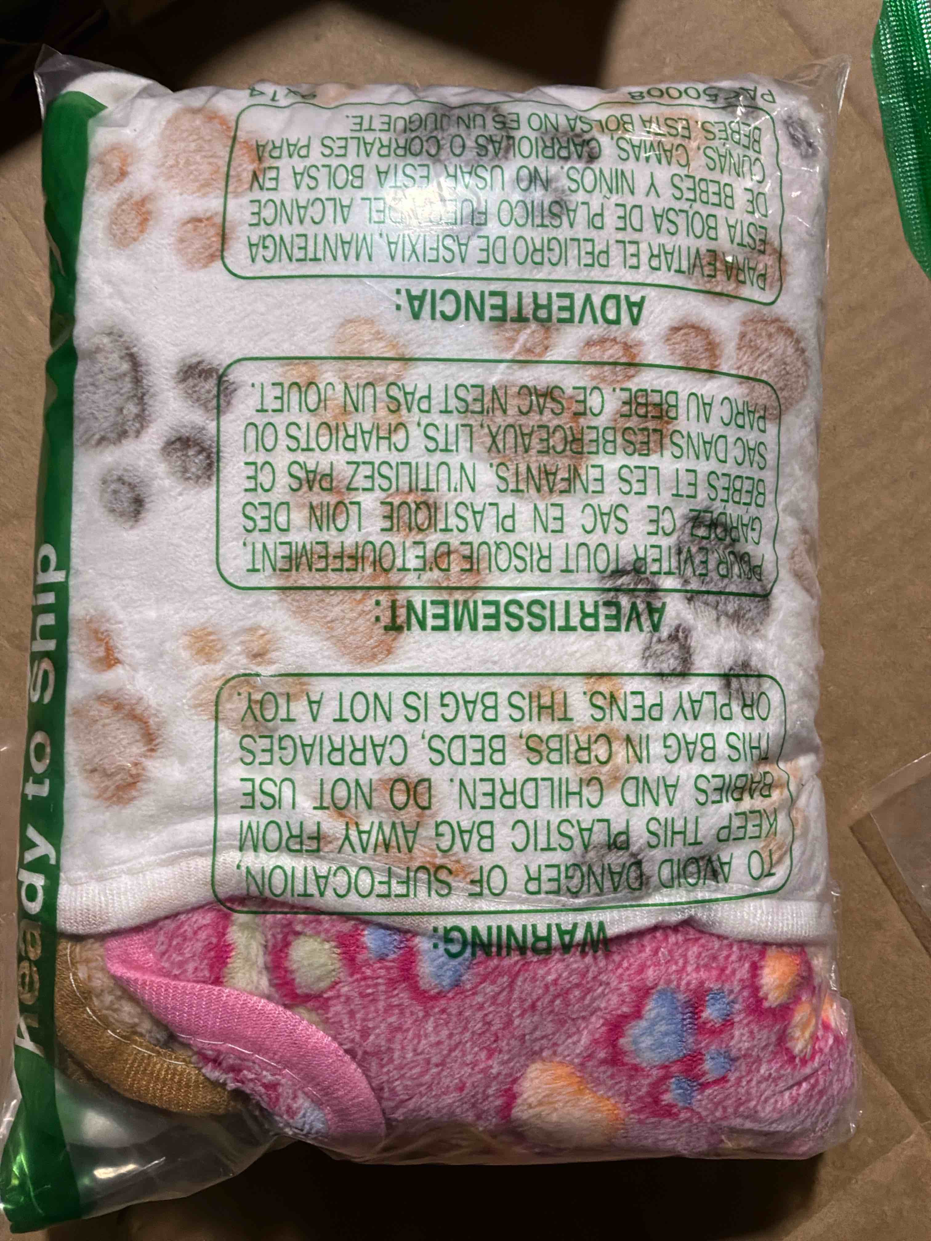 sorkut 1 pack 3 puppy dog blankets super soft warm sleep mat fluffy premium fleece pet blanket flannel throw for dog puppy cat - paw print beige/pink/brown medium (29"x20"