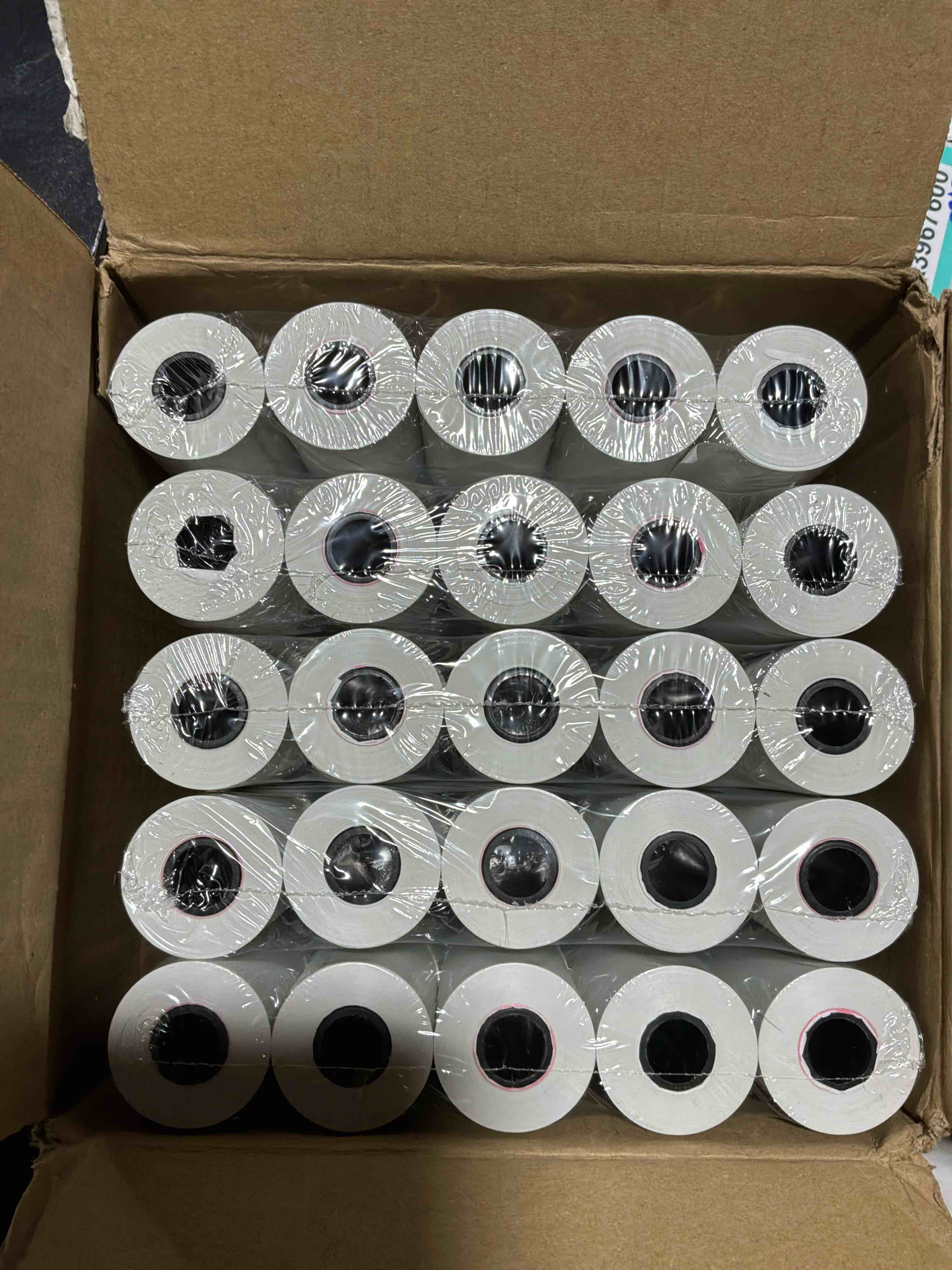 50 rolls) 2 1/4 x 50 thermal paper rolls, bpa free thermal receipt paper rolls, 2.25 inch width and 50 ft longth per thermal paper receipt roll