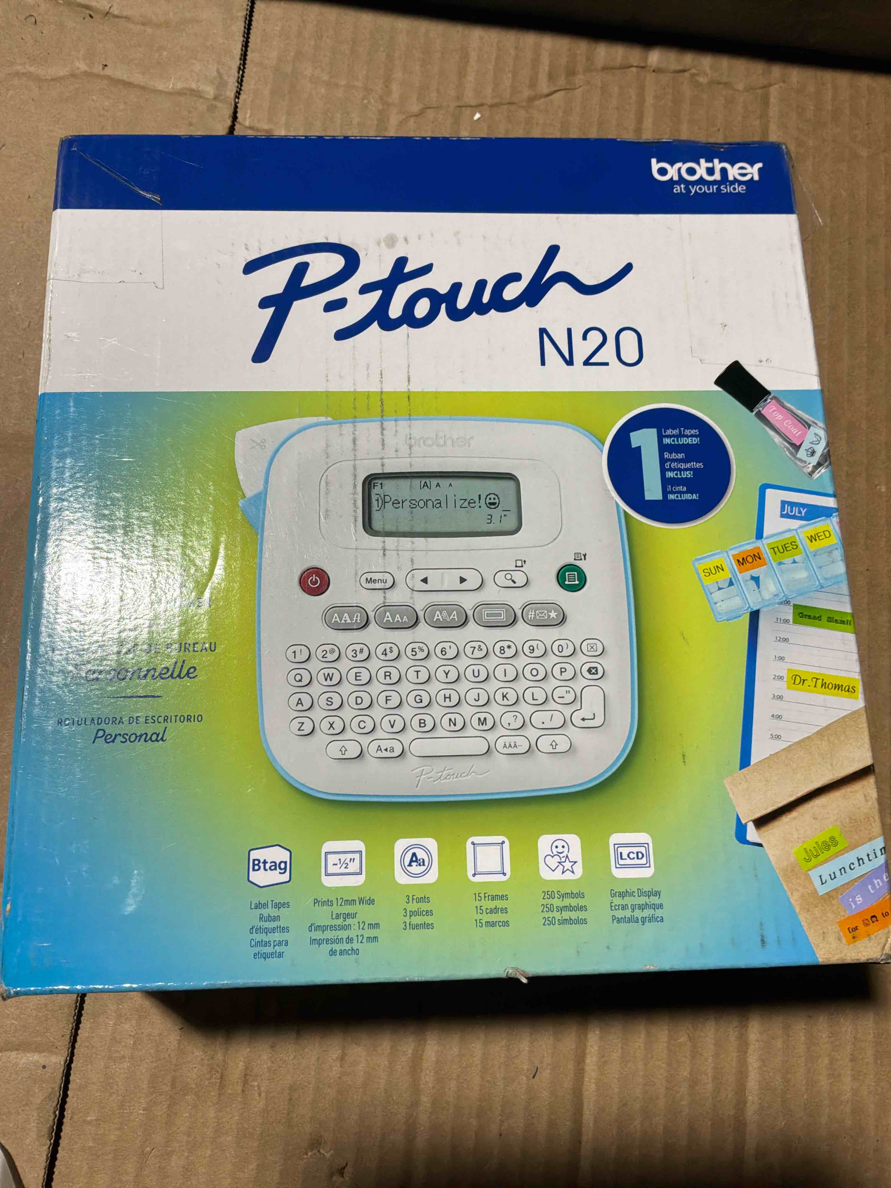 Condition photo showing New/Like New for Brother P-touch Personal Desktop Label Maker PT-N20