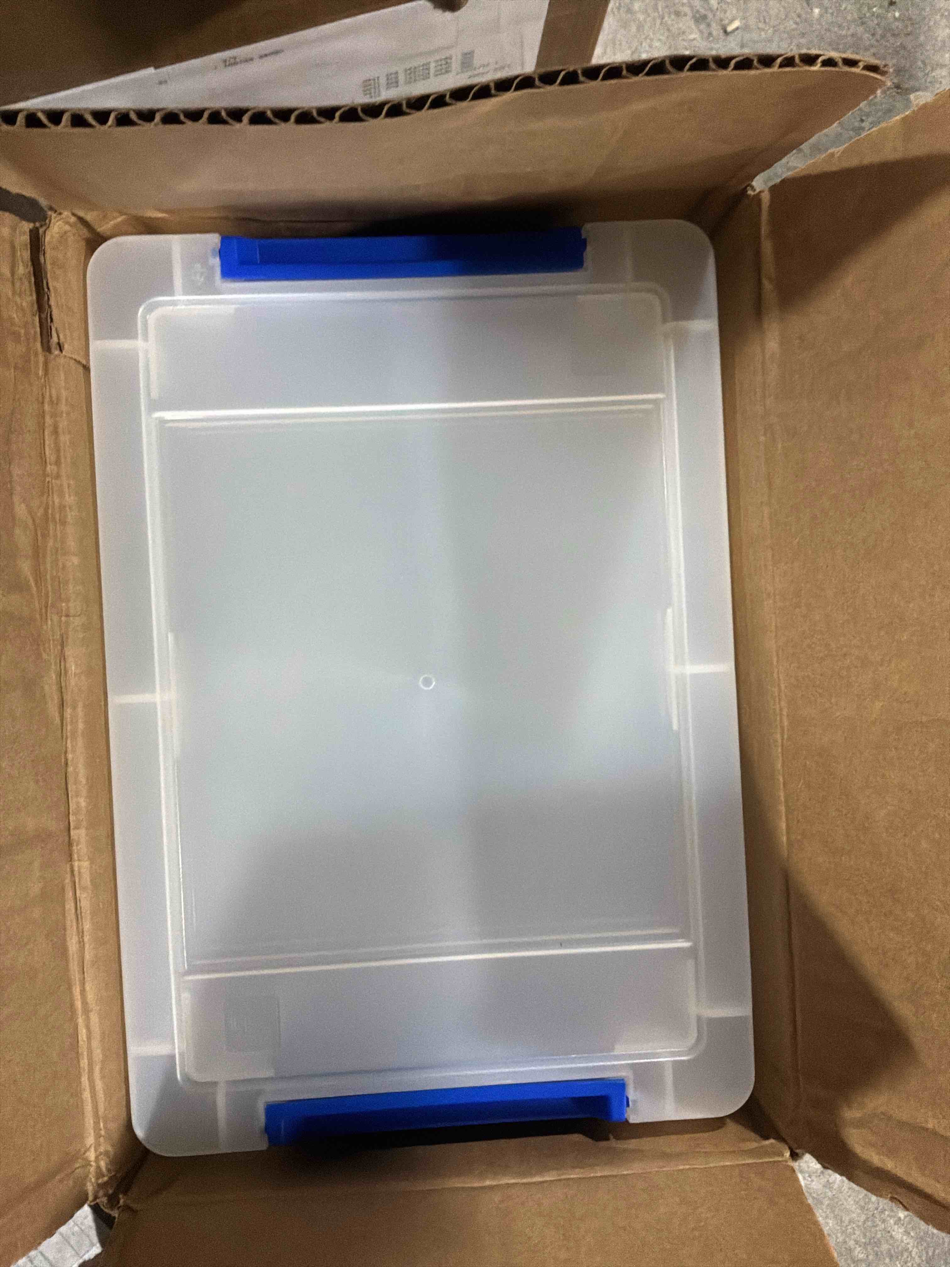 Sterilite 12-Pack Latching Box, Under Bed Storage Bins with Lids, Clear Plastic, 32 Quart - Heavy-Duty Organizing Containers for Closet, Bathroom, and Office Visit the Sterilite Store