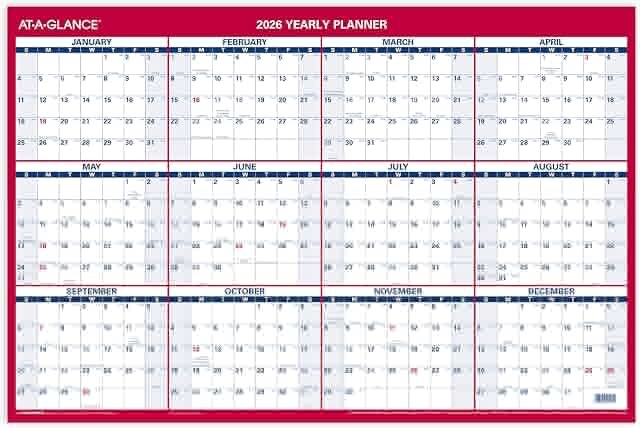 at a glance dry erase wall calendar two sided 3 pack 
