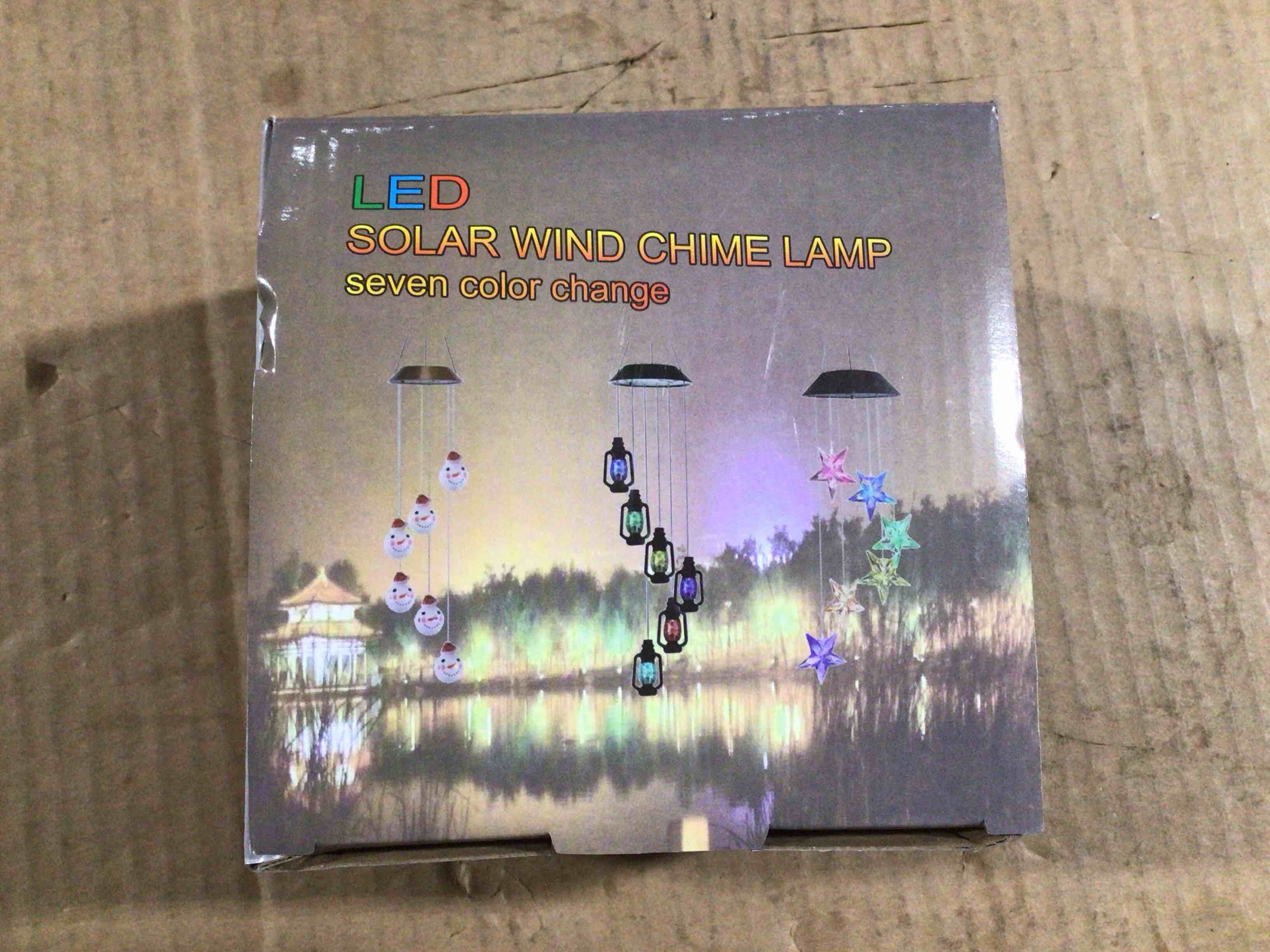 Condition photo showing New/Like New for SOLAR LED winds chime lamp (seven color change )