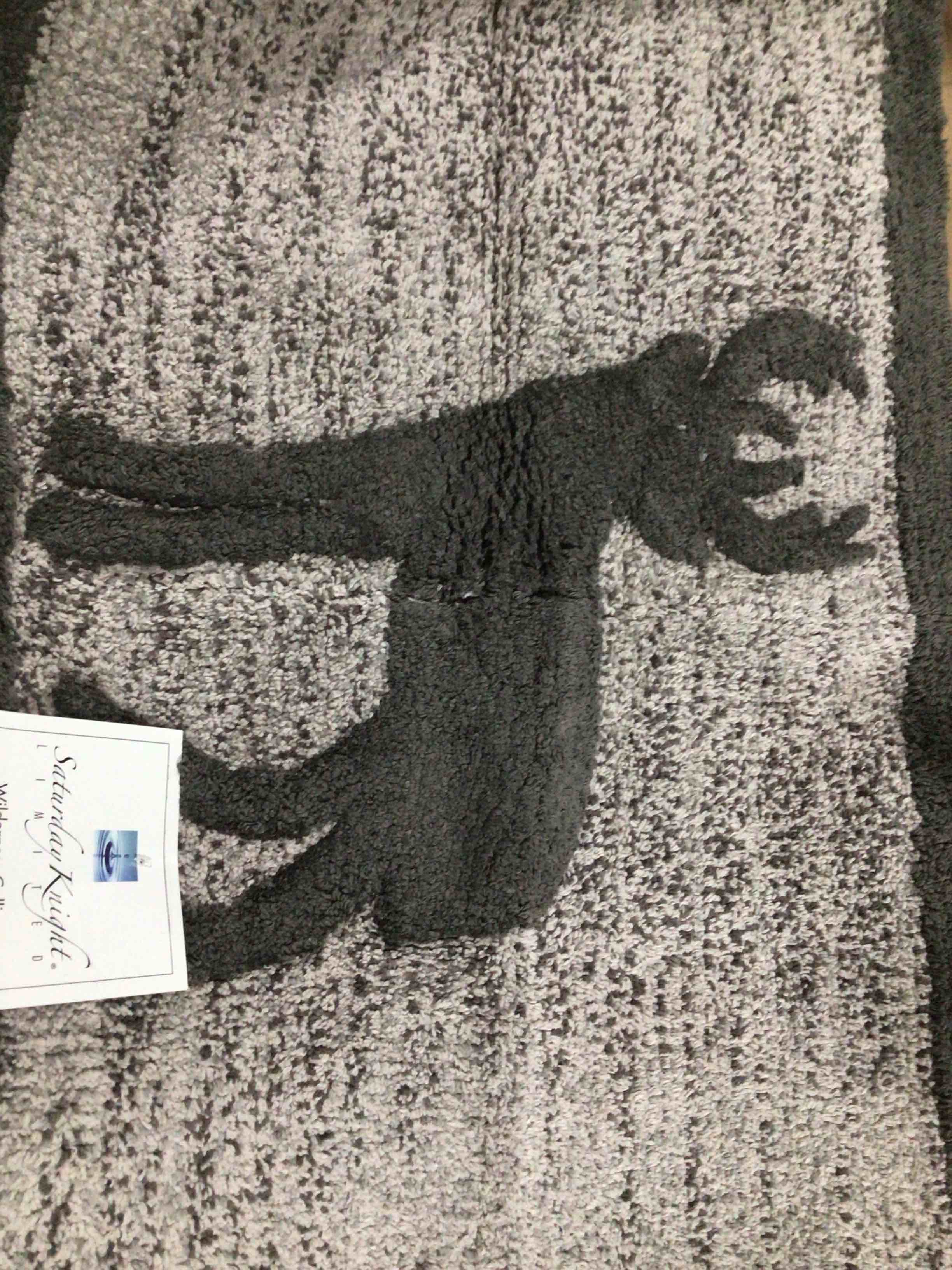 Condition photo showing New/Like New for Saturday knight wilderness calling, cotton pile rug (gray, deer)