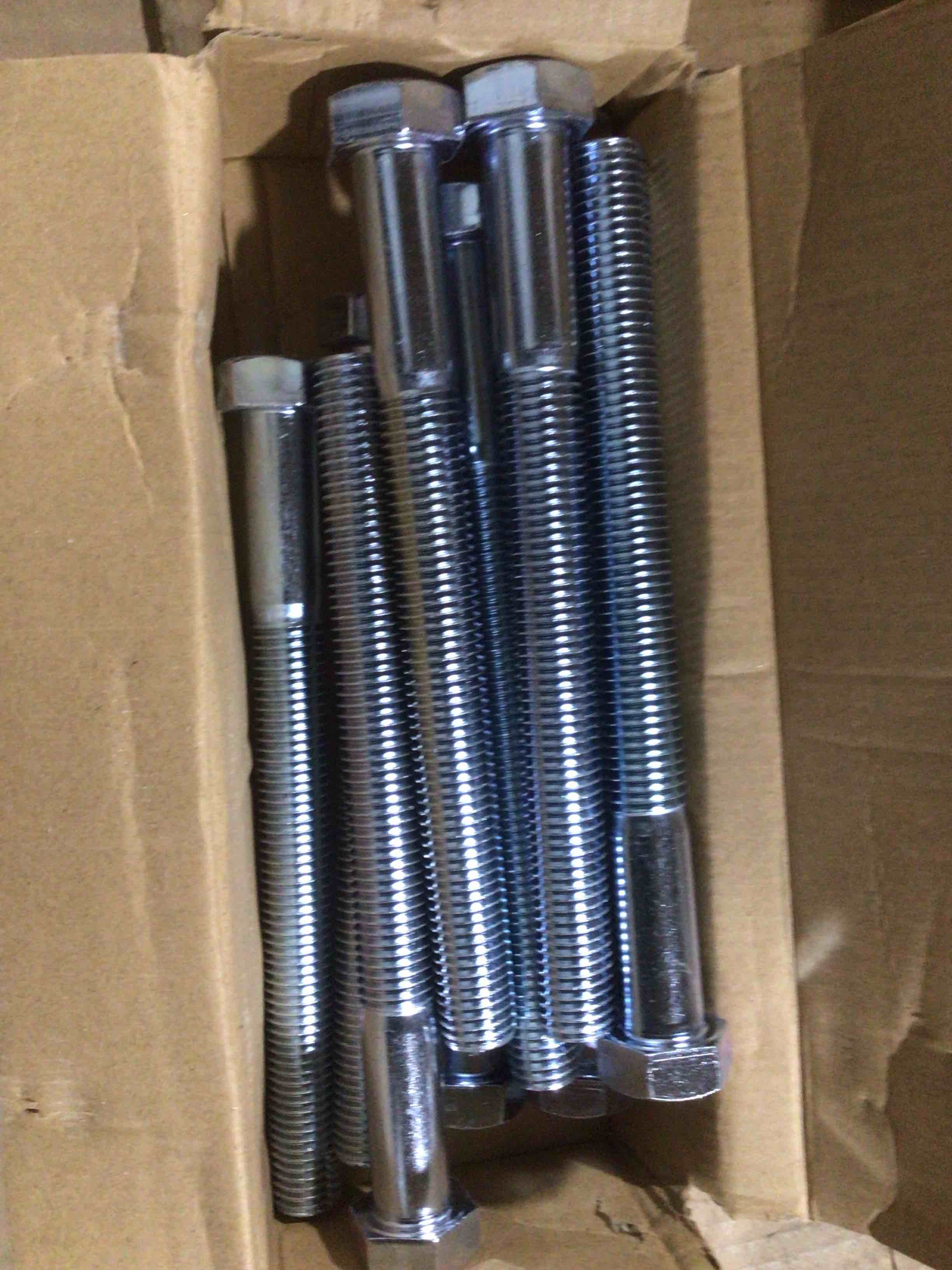 Condition photo showing New/Like New for steel hex head bolts 