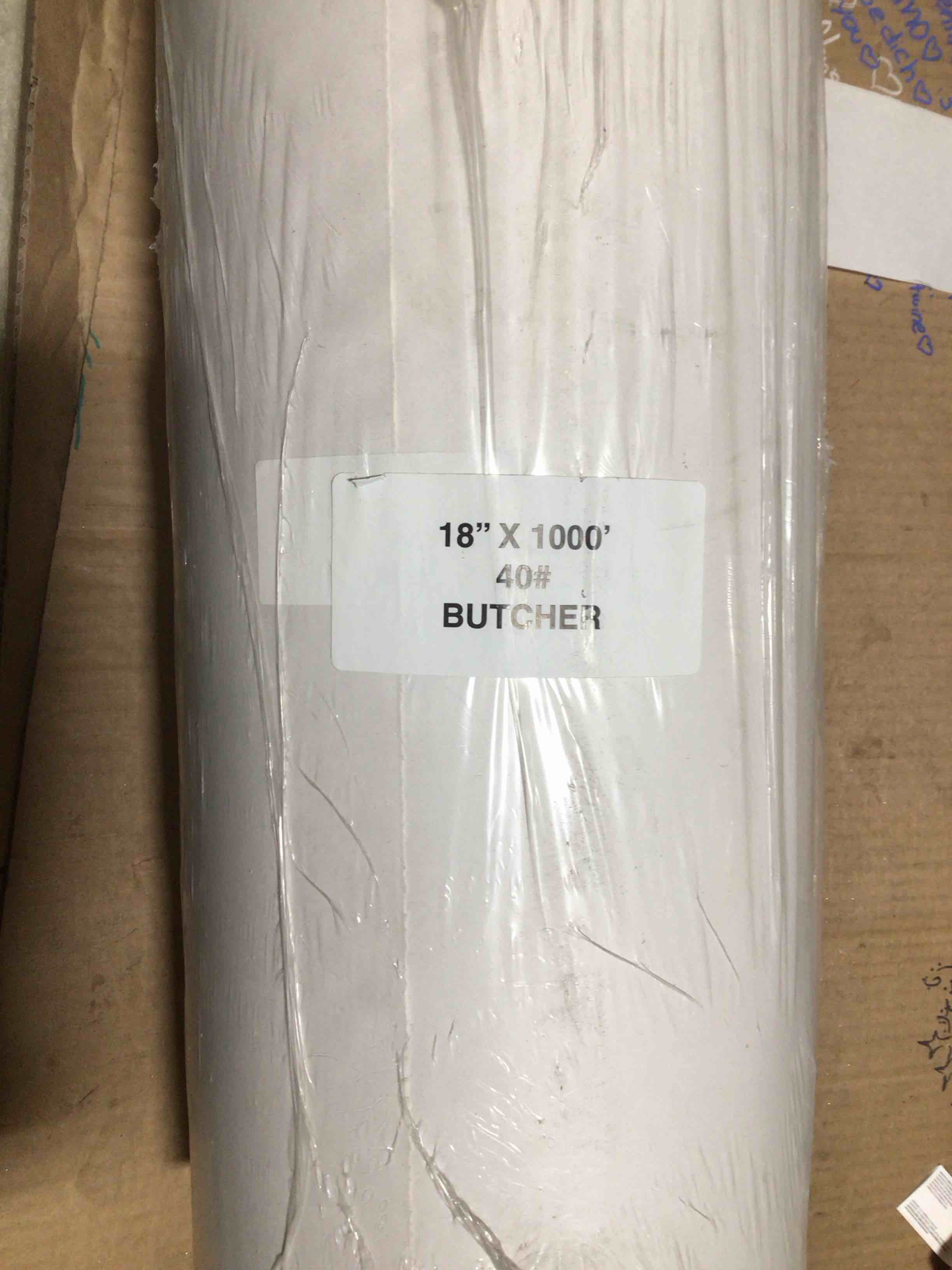 Condition photo showing New/Like New for 18”x 1000 40# butcher 