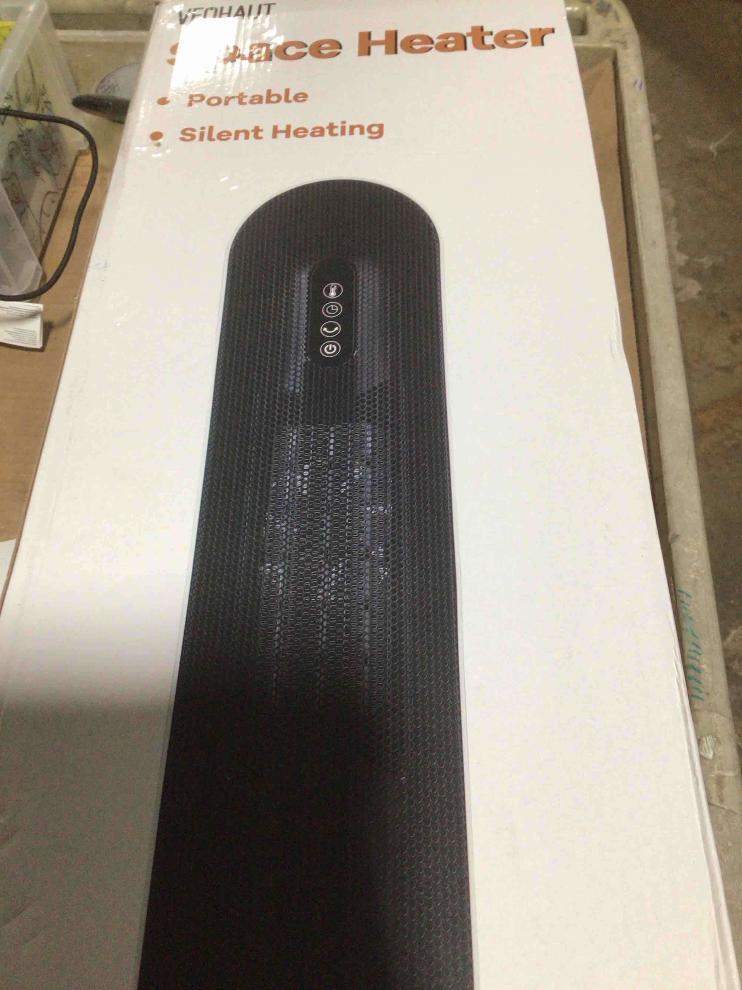 Condition photo showing New/Like New for VEOHAUT SPACE HEATER PORABLE, SILENT HEATING 