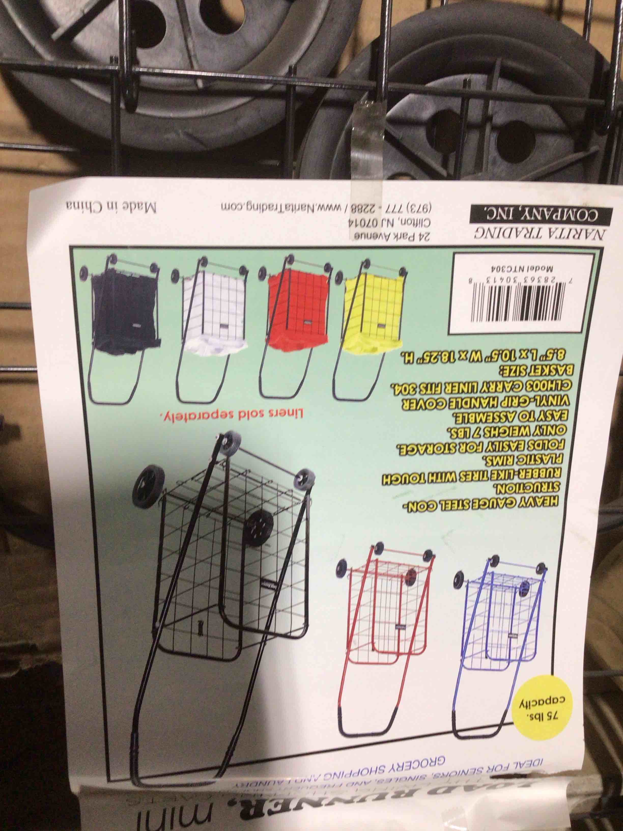 Condition photo showing New/Like New for LOAD RUNNER BLACK 4 WHEEL SHOPPING CART