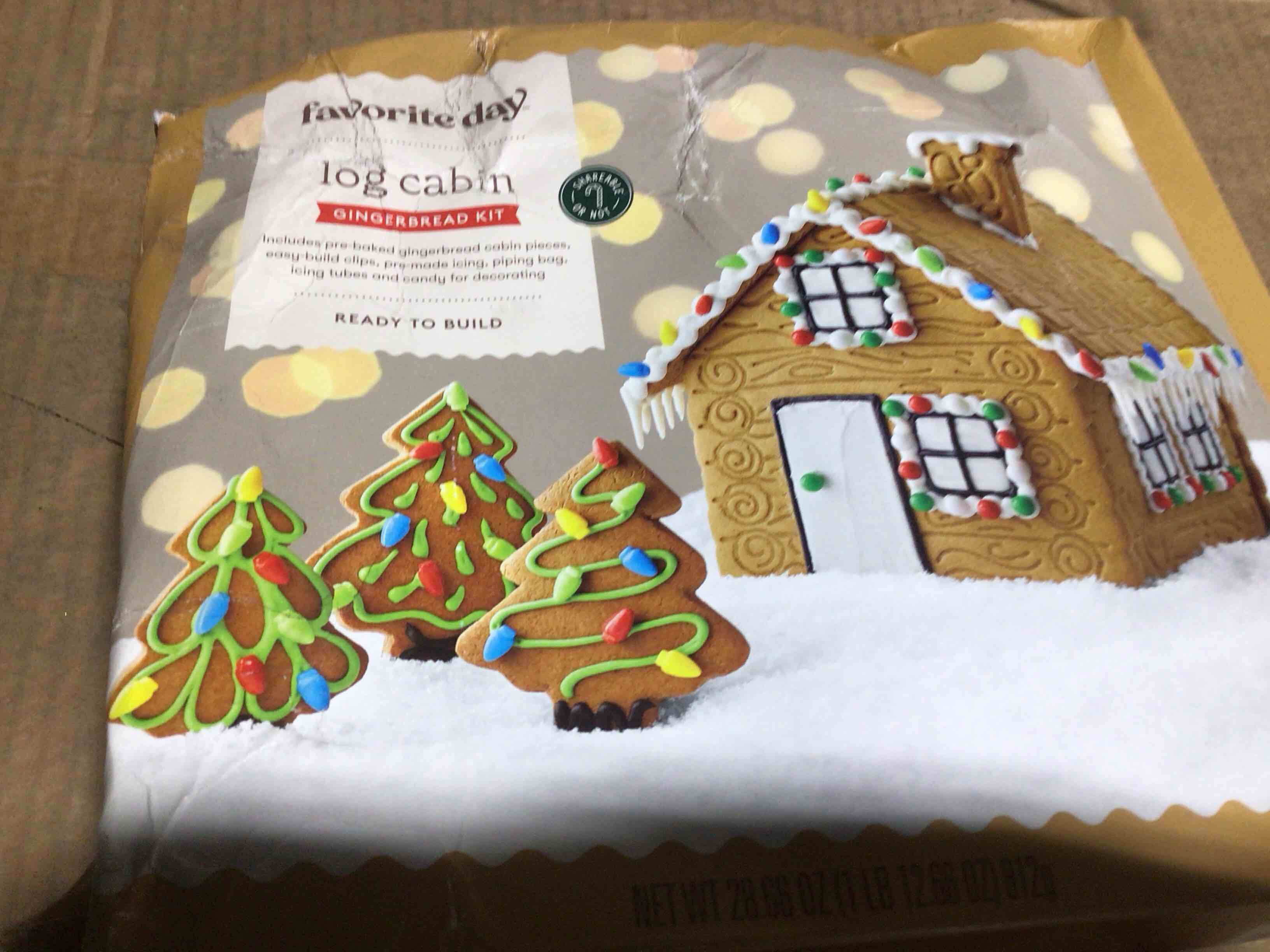 Condition photo showing New/Like New for favorite day log cabin gingerbread kit (similar)