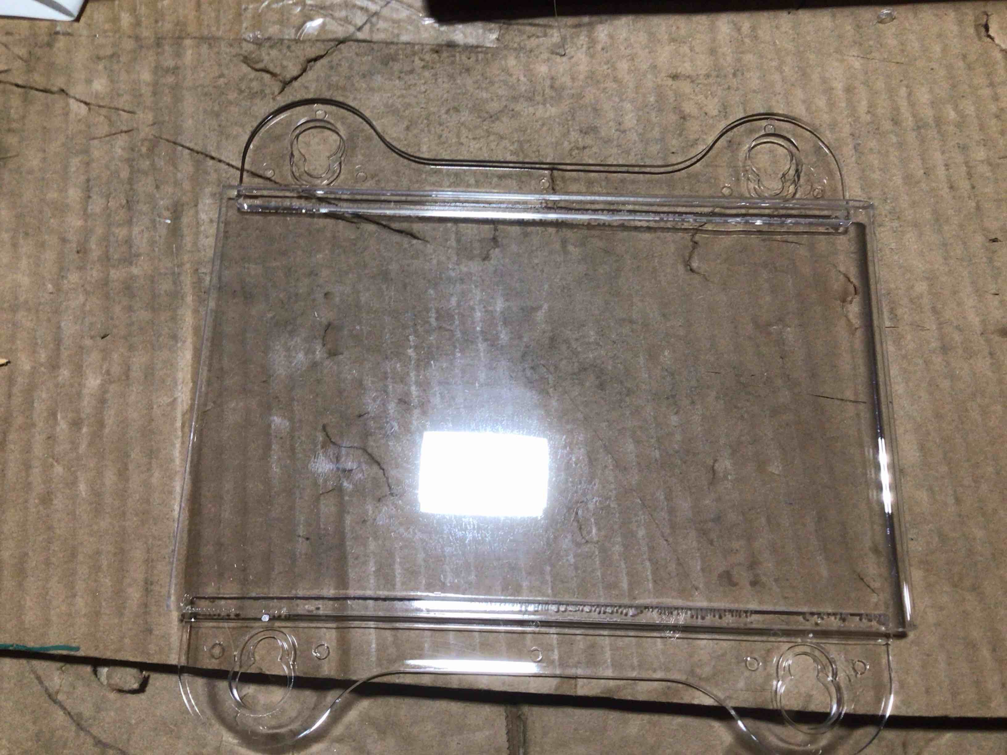 Condition photo showing New/Like New for sign frame with suction cups 5.5”w x 8.5”H 