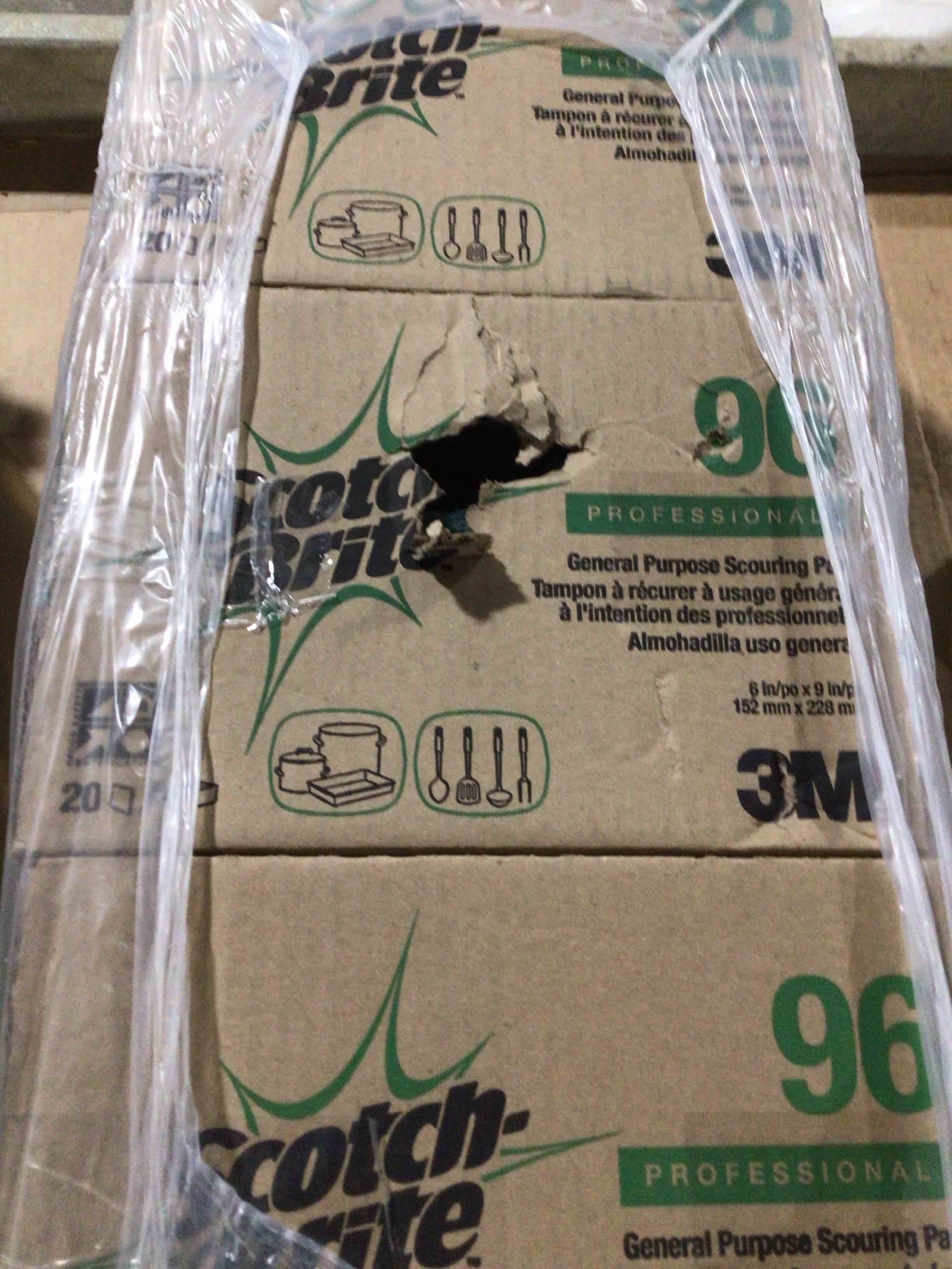 Condition photo showing New/Like New for scotch brite general purpose scouring pad 3 boxes pack