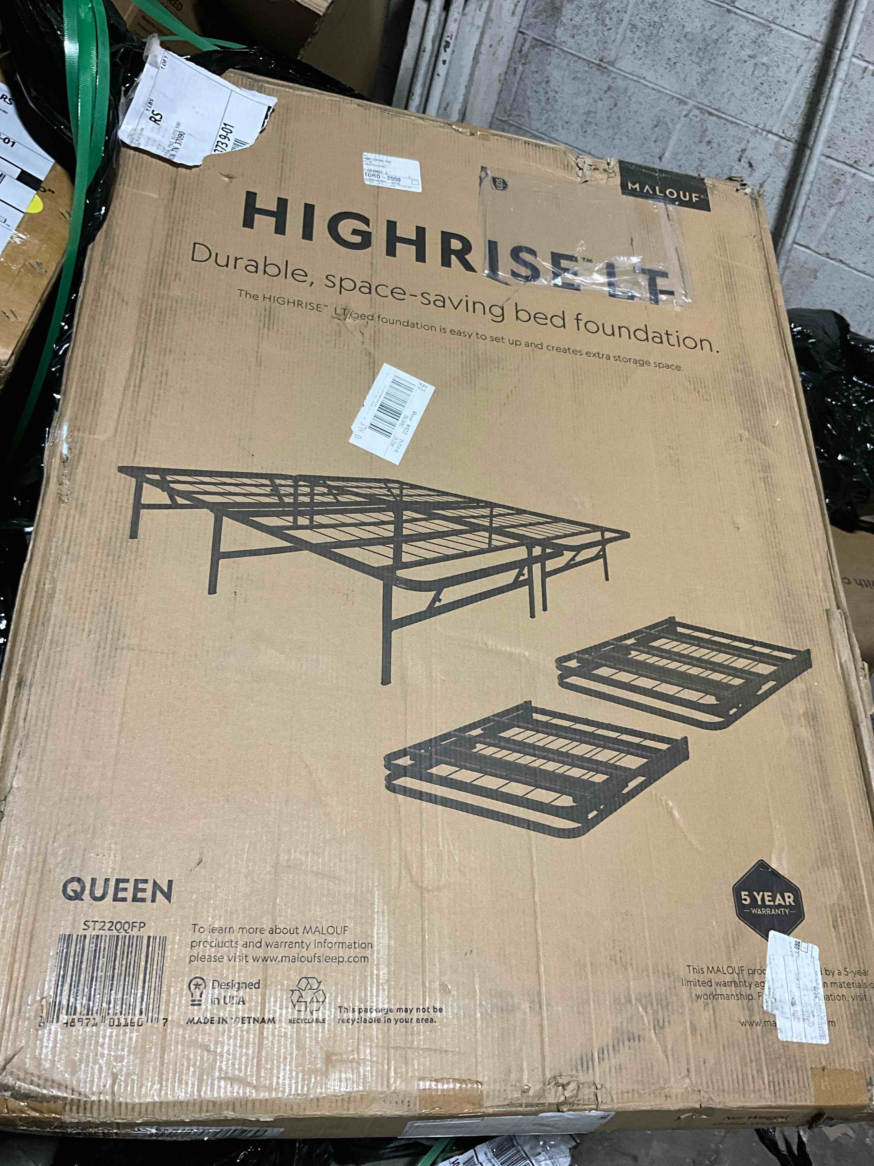 Condition photo showing New/Like New for Highrise LT Folding Bed Foundation by Structures Queen