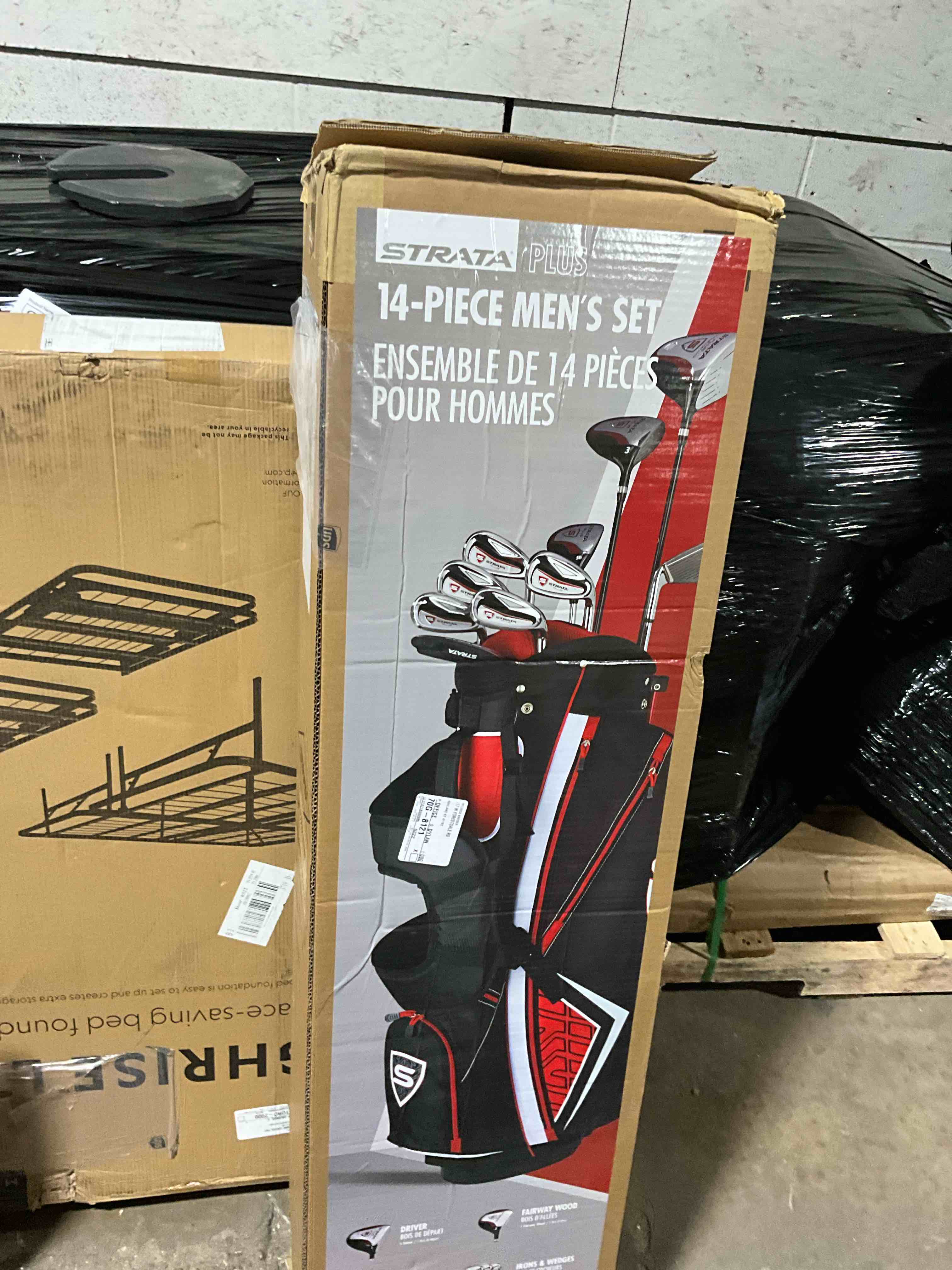 Condition photo showing New/Like New for Callaway Men s Strata Plus  19 Complete 14-Piece Steel Golf Club Set with Bag  Left Handed