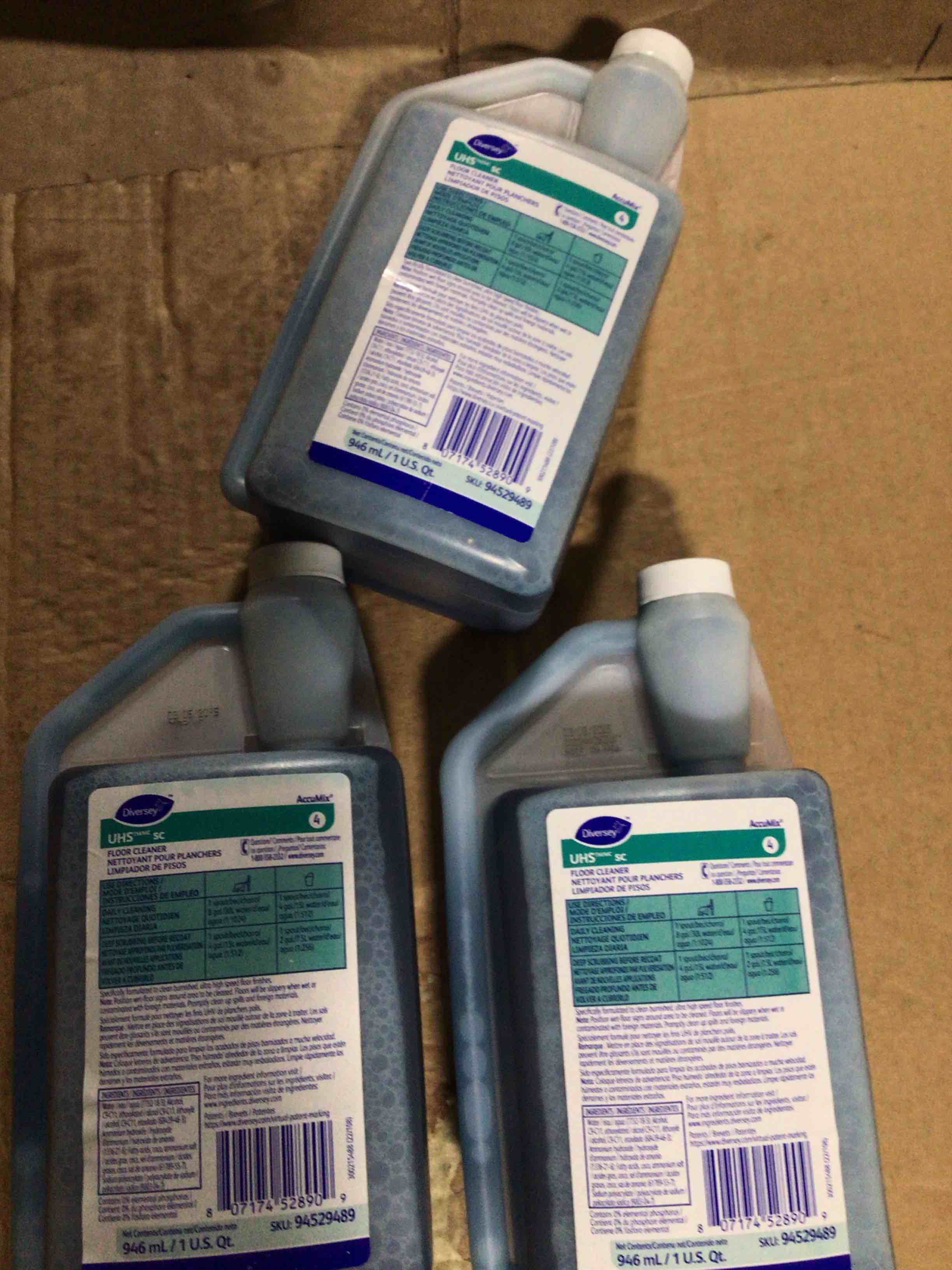 Condition photo showing New/Like New for DIVERSEY FLOOR CLEANER  UHS SC pack of 2