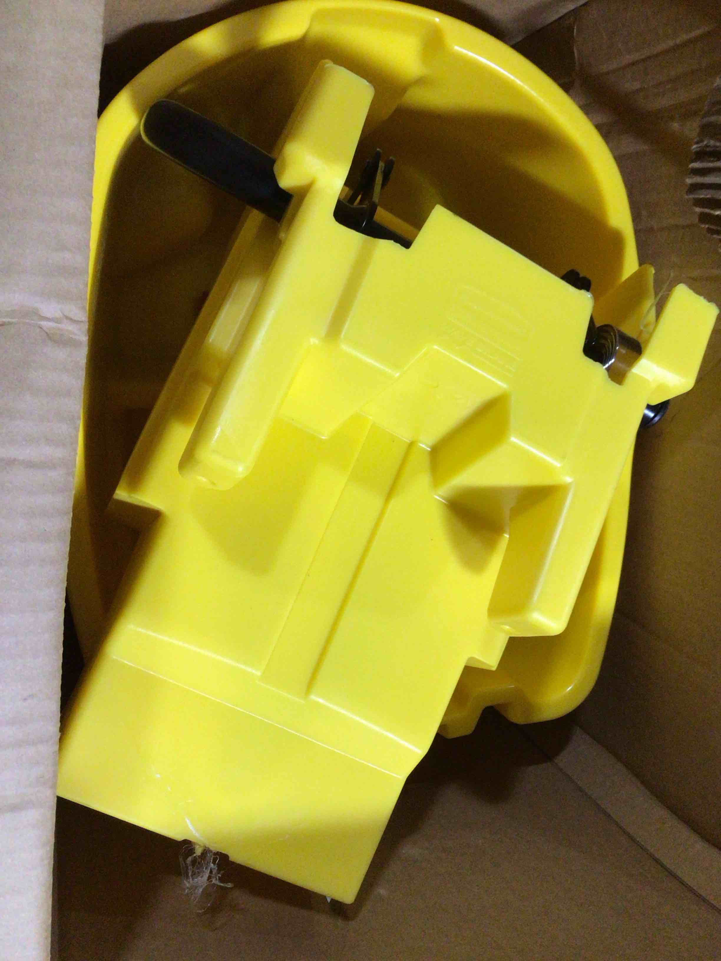 Condition photo showing New/Like New for wave brake mop bucket with wringer