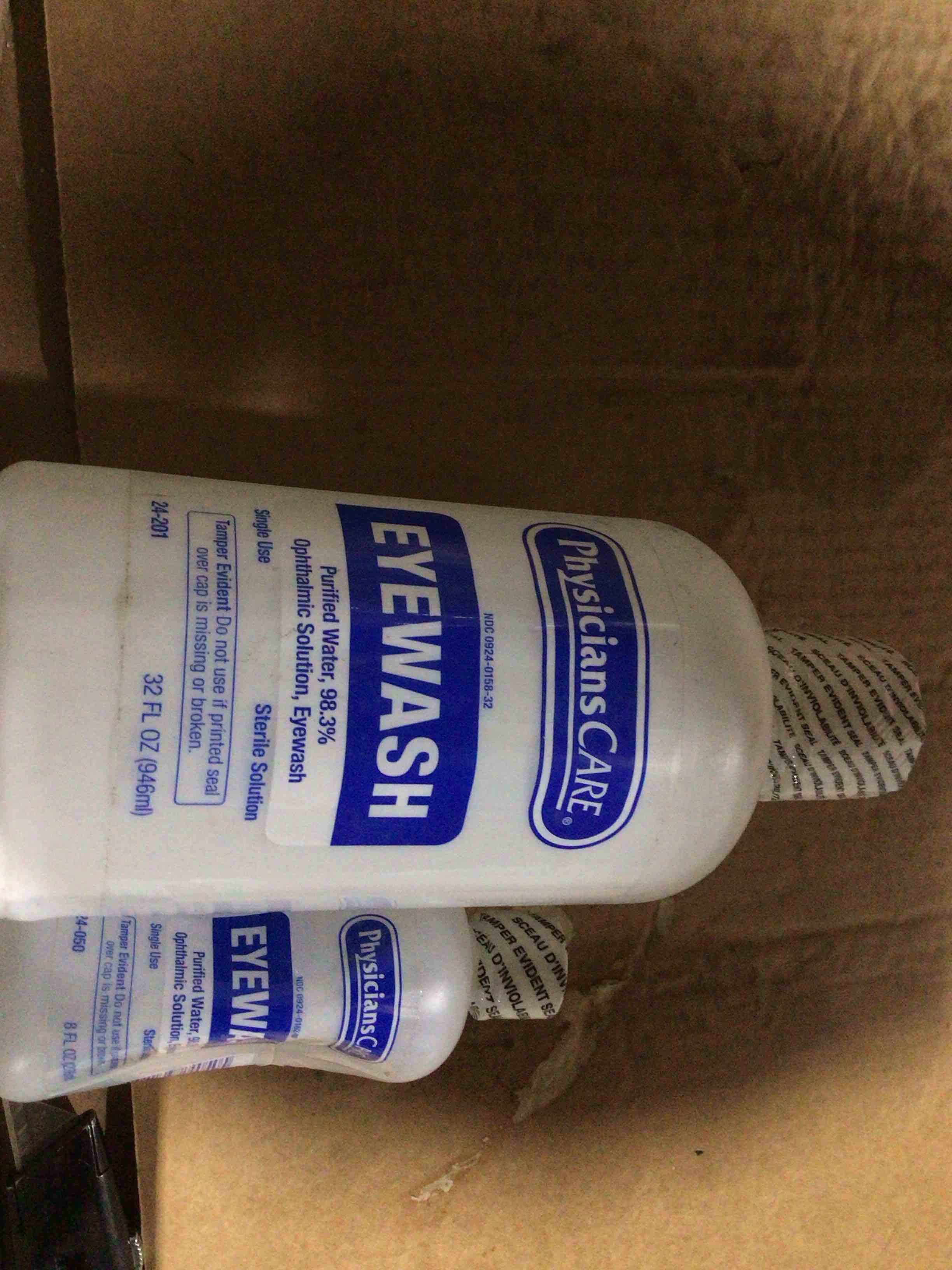 Condition photo showing New/Like New for EYEWASH PHYSICIANS CARE x2 (small/large)